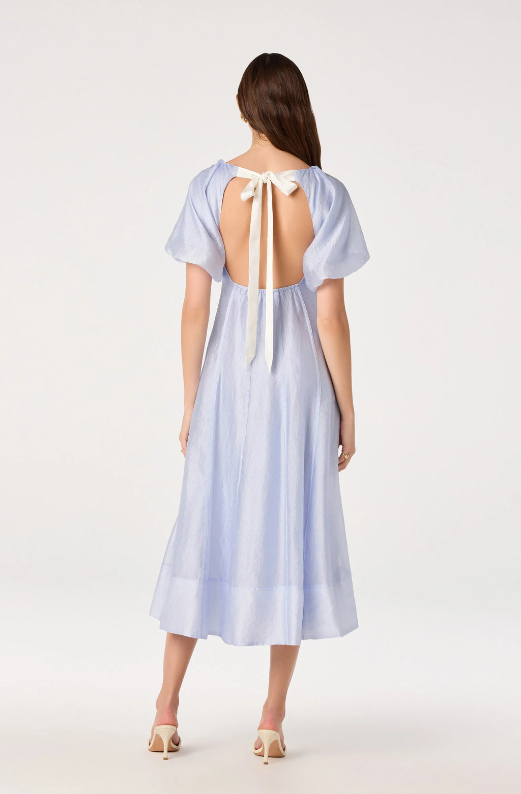Kathaleya Puff Sleeve Midi Dress
