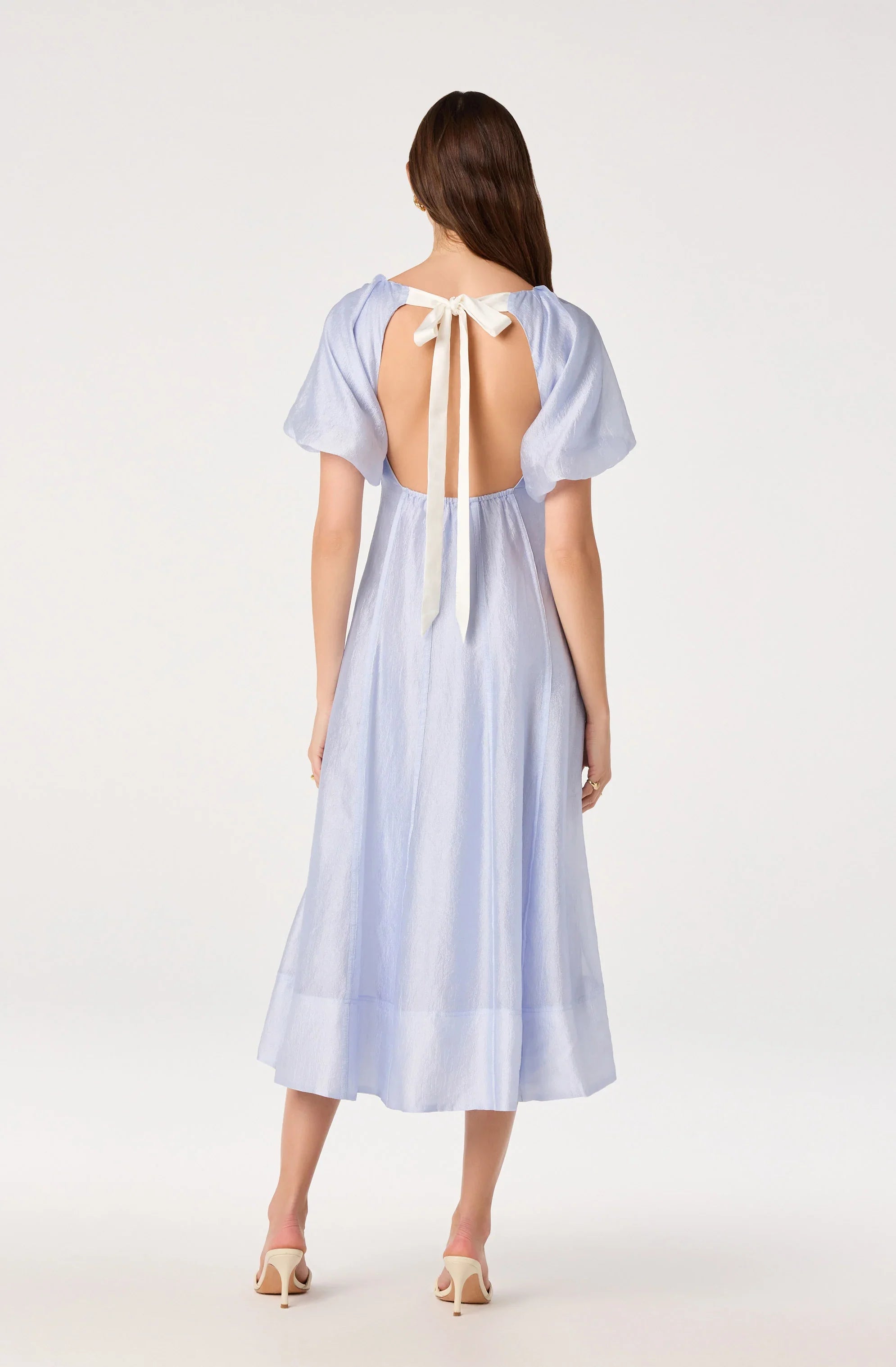 Kathaleya Puff Sleeve Midi Dress