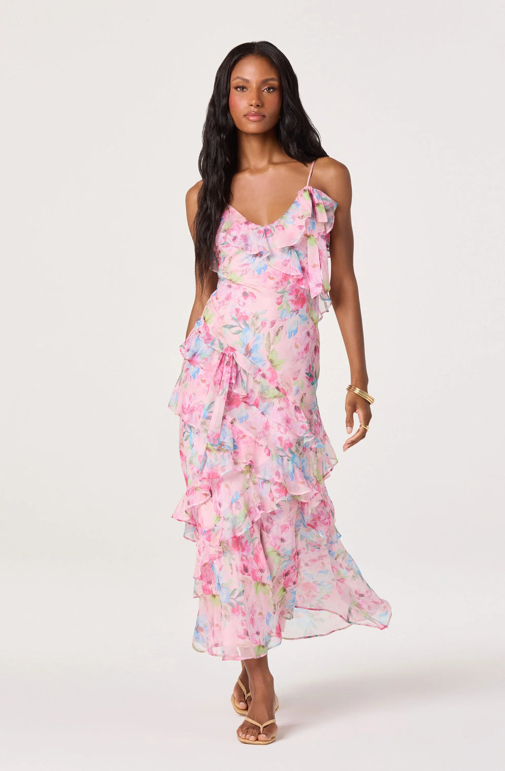 Amiya Chiffon Maxi Dress