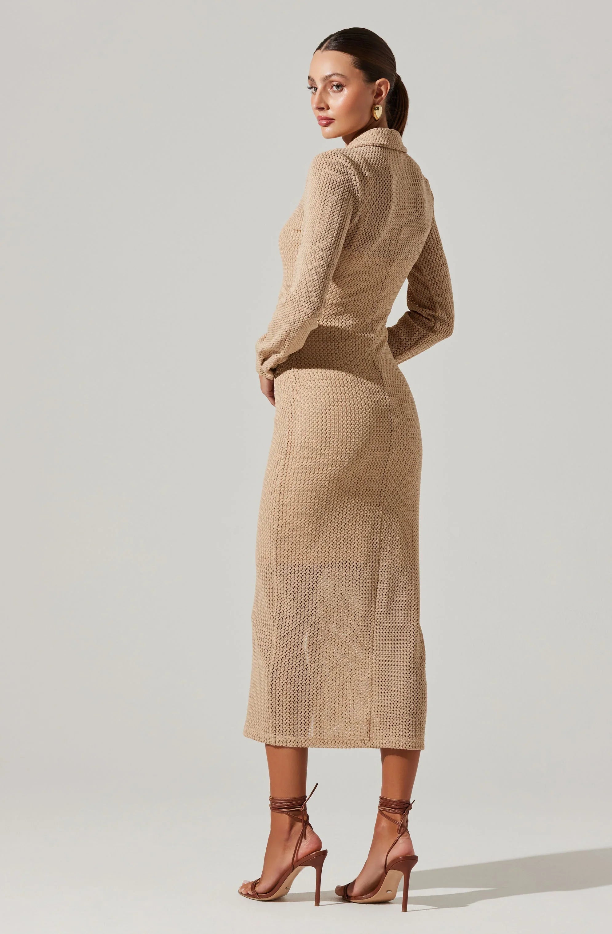 Tawna Open Stitch Midi Dress
