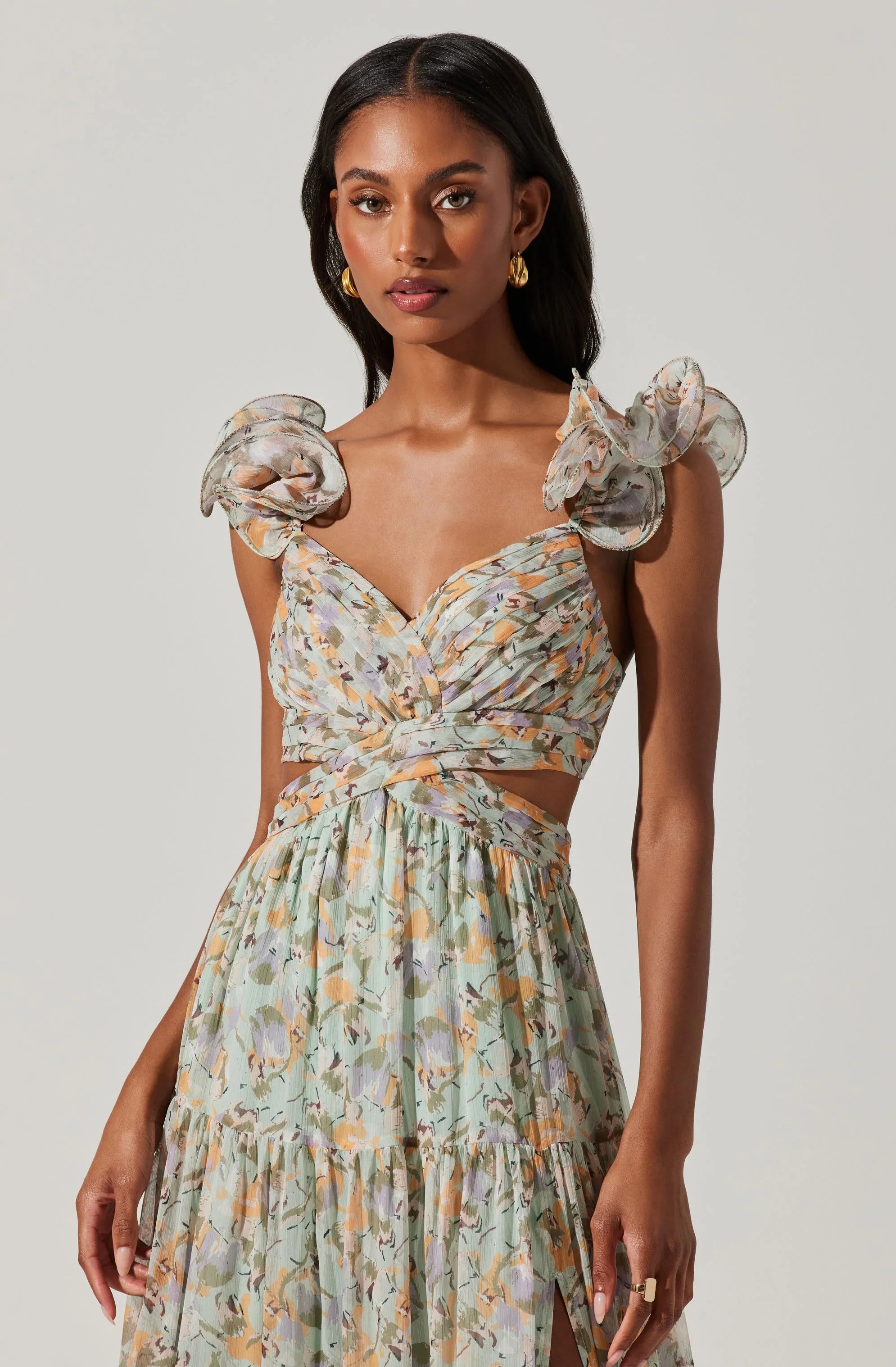Fritillaria Floral Maxi Dress