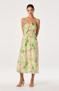 Maren Smocked Floral Midi Dress