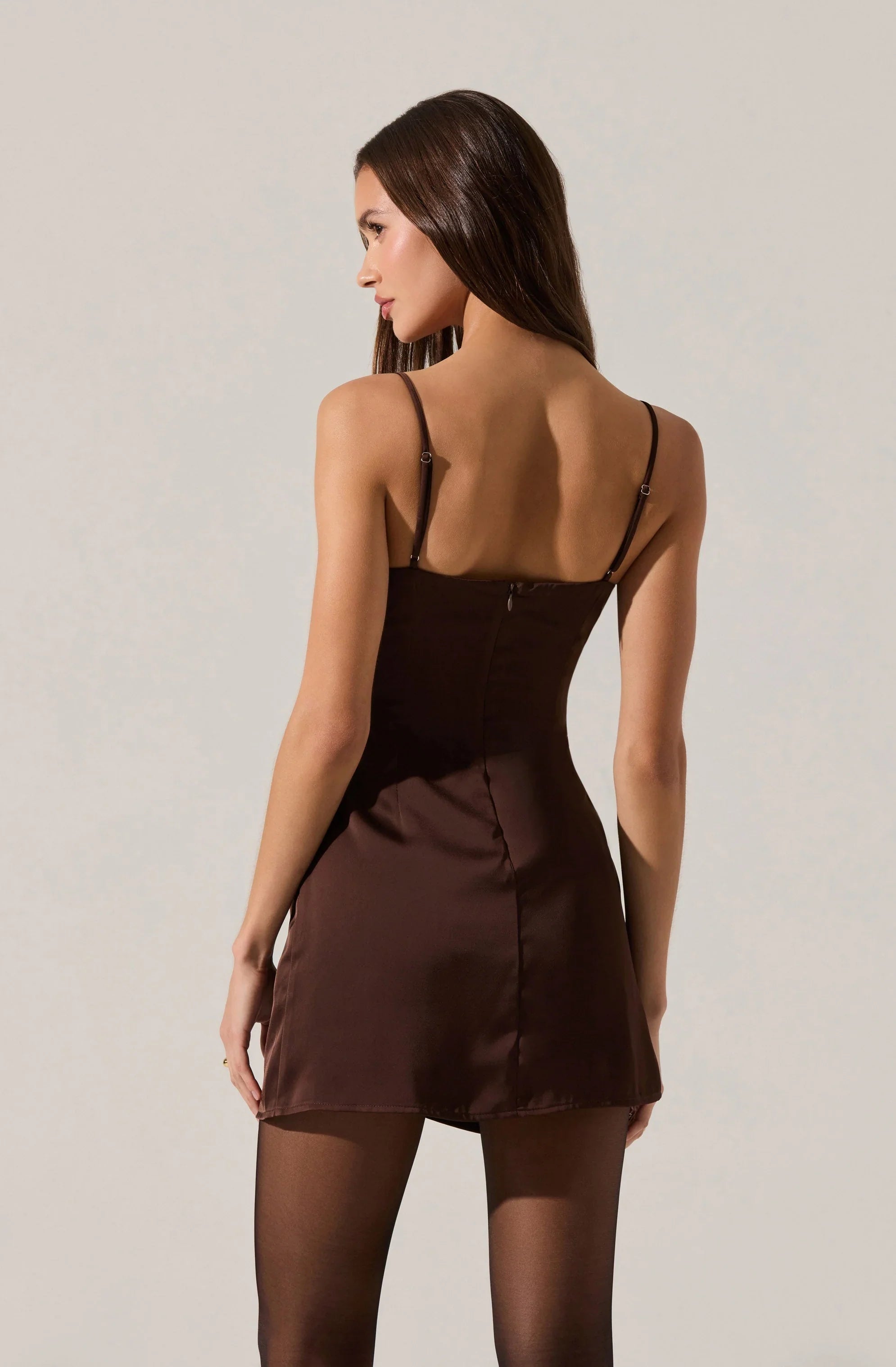 Jenness Satin Mini Dress