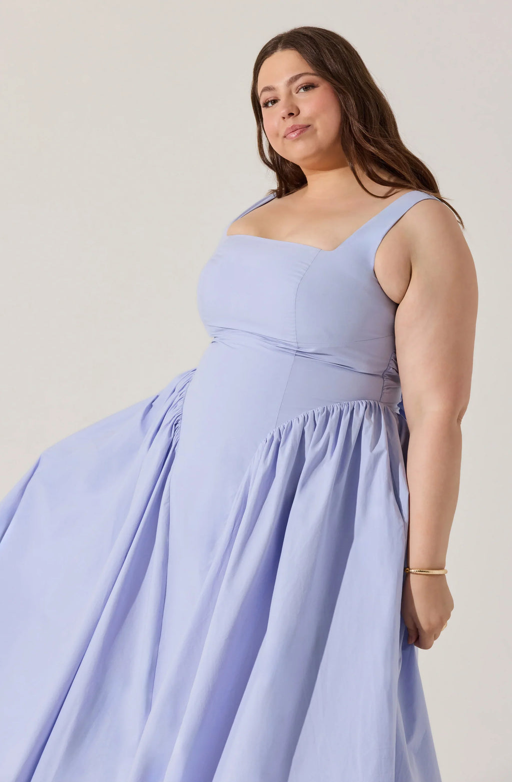 Vinya Poplin Drop Waist Dress
