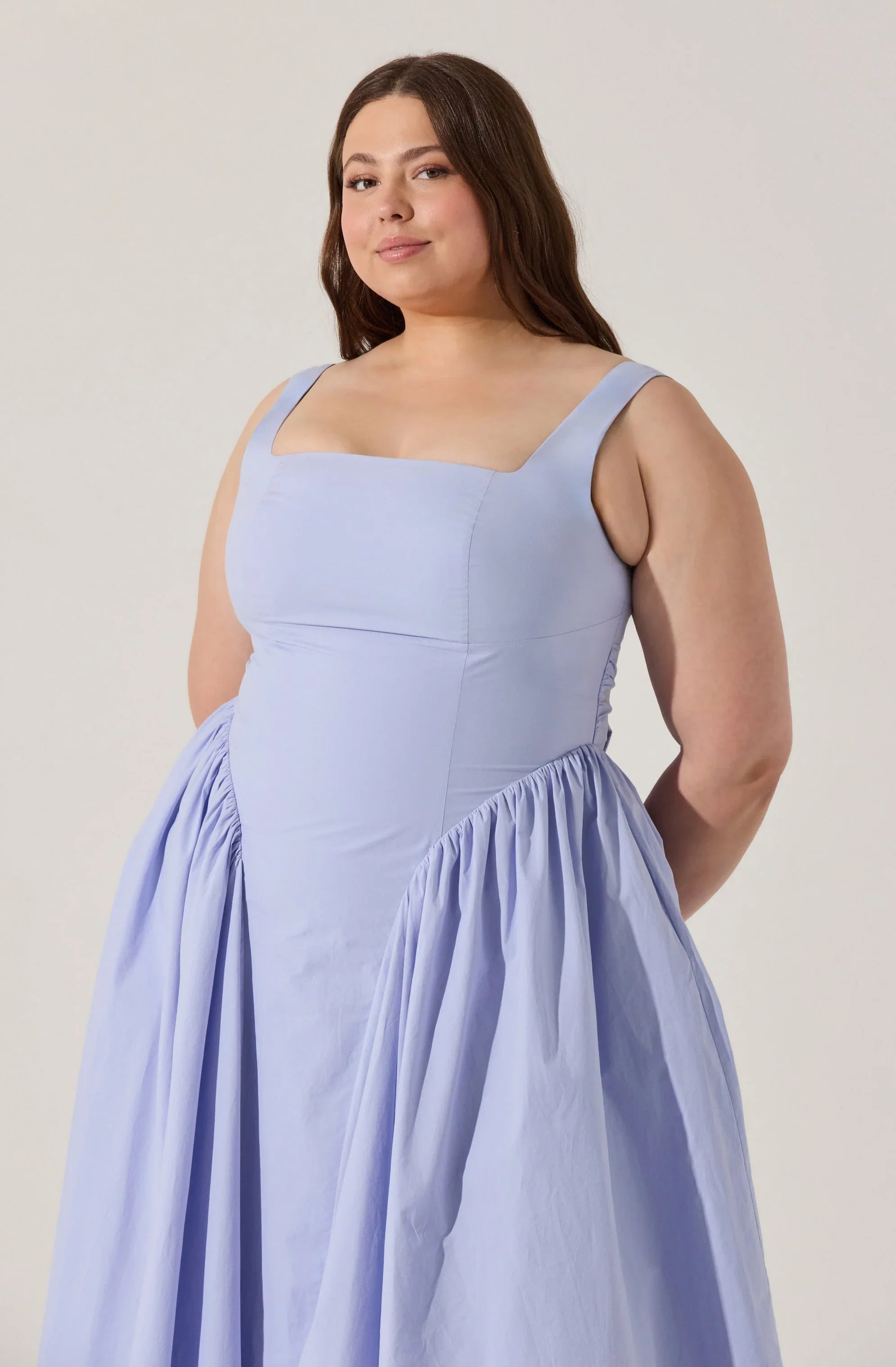 Vinya Poplin Drop Waist Dress