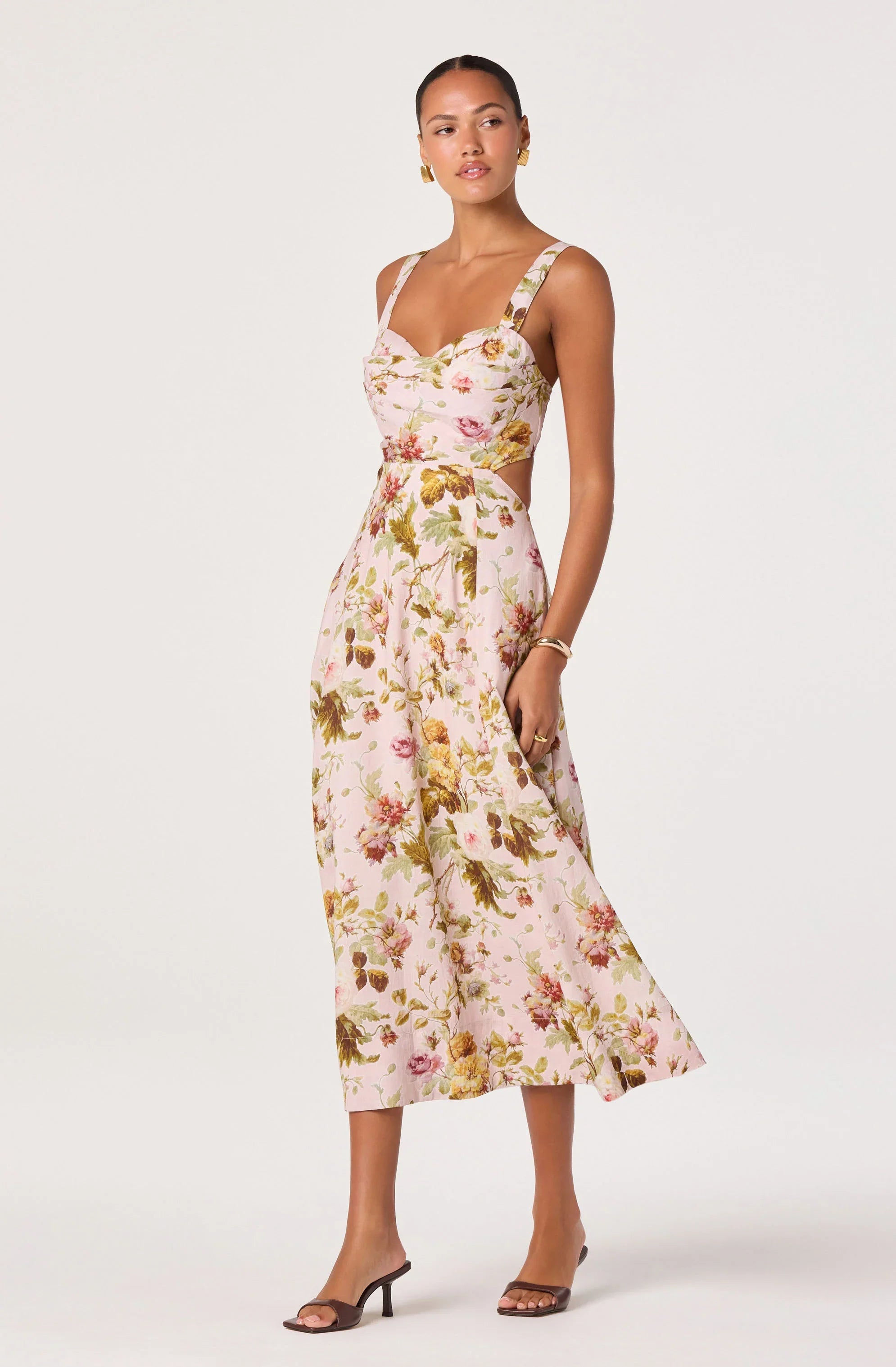 Ciana Linen Midi Dress