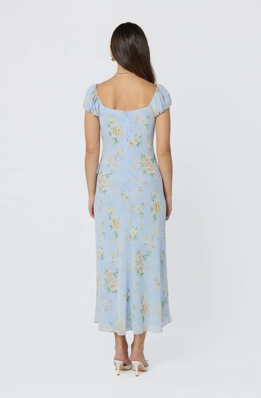 Florence Floral Puff Sleeve Maxi Dress