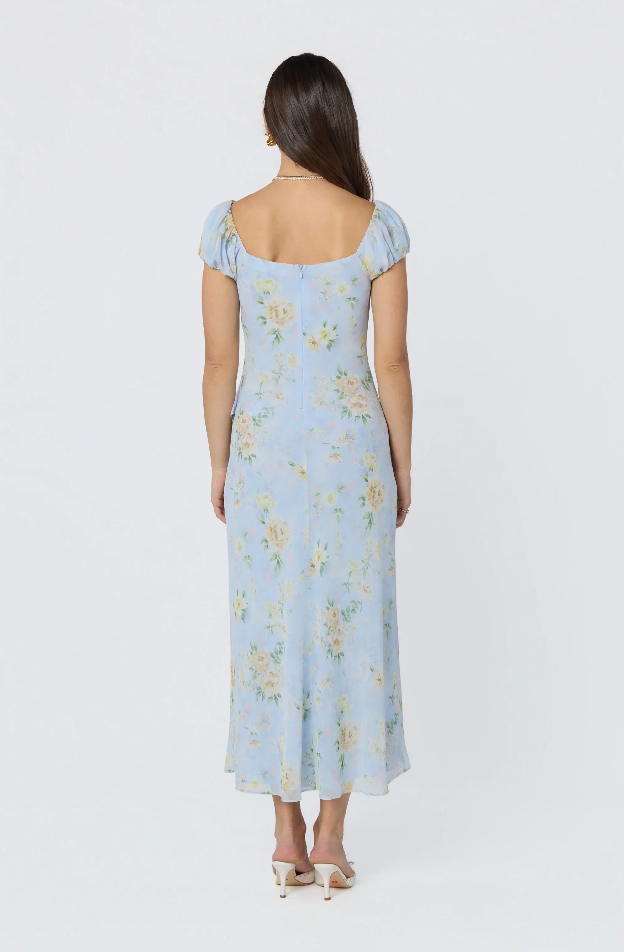 Florence Floral Puff Sleeve Maxi Dress