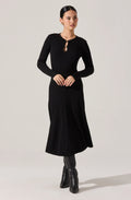 Fallyn Ribbed Sweater Midi Dress