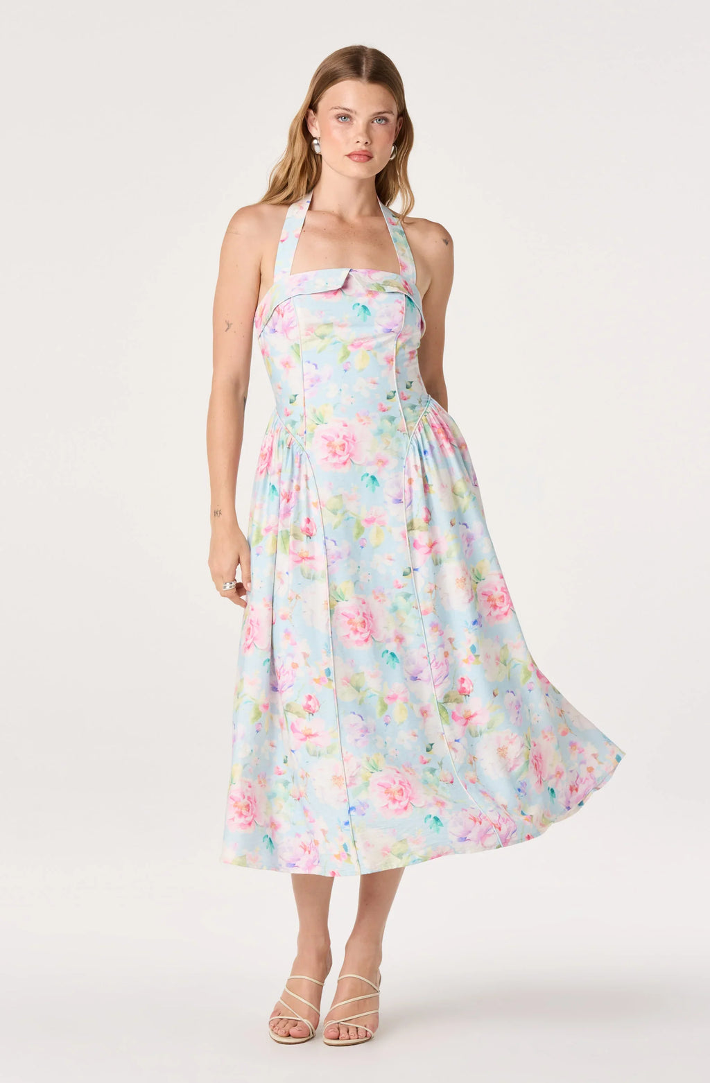 Marianna Halter Midi Dress
