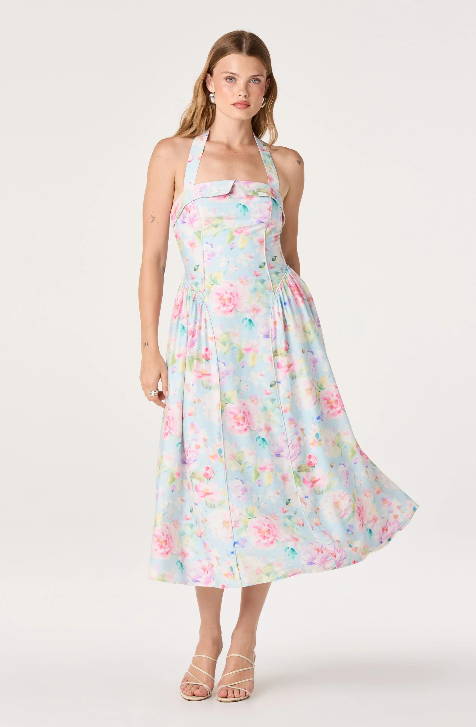 Marianna Halter Midi Dress