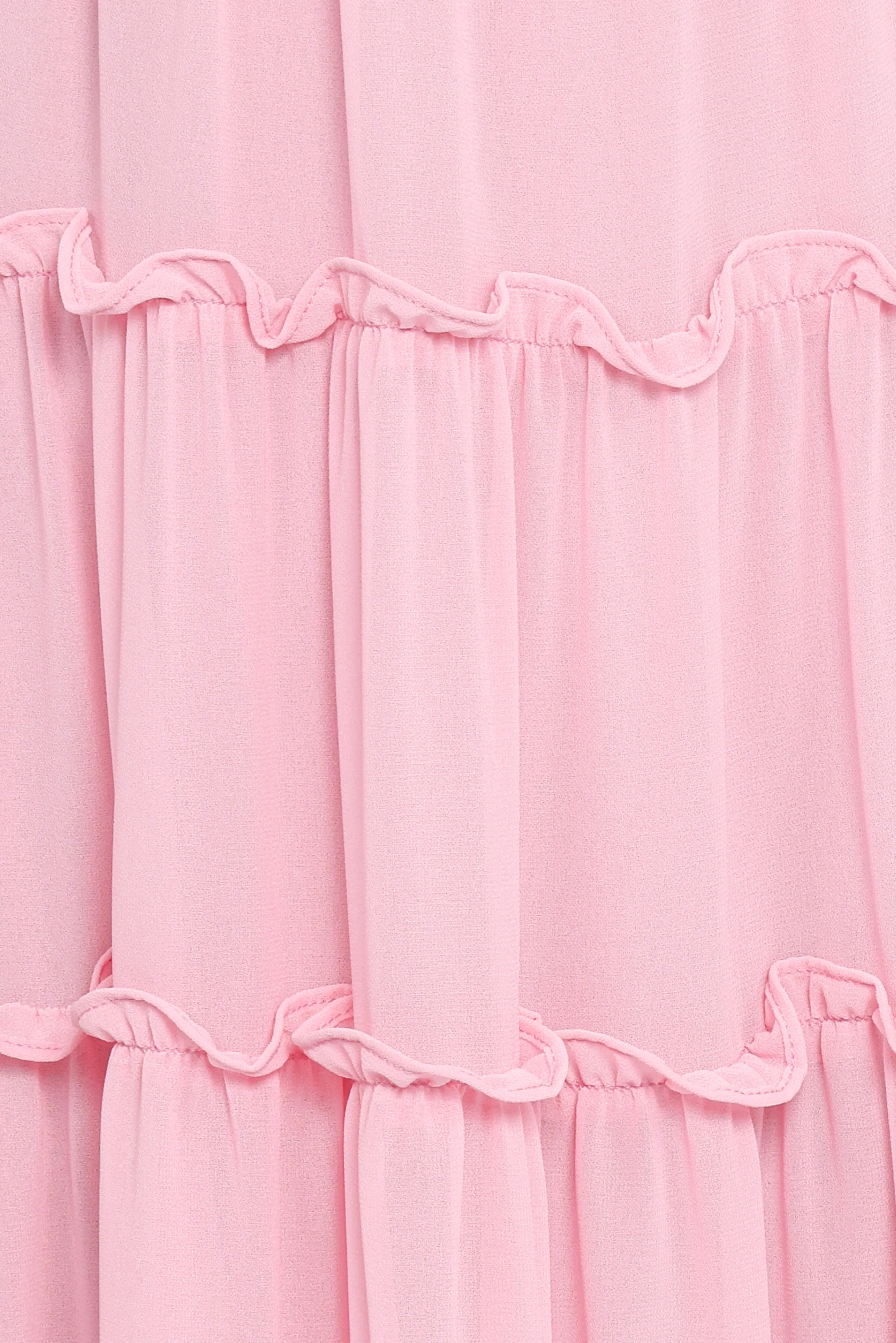 Dottie Halterneck Maxi Dress - Pink