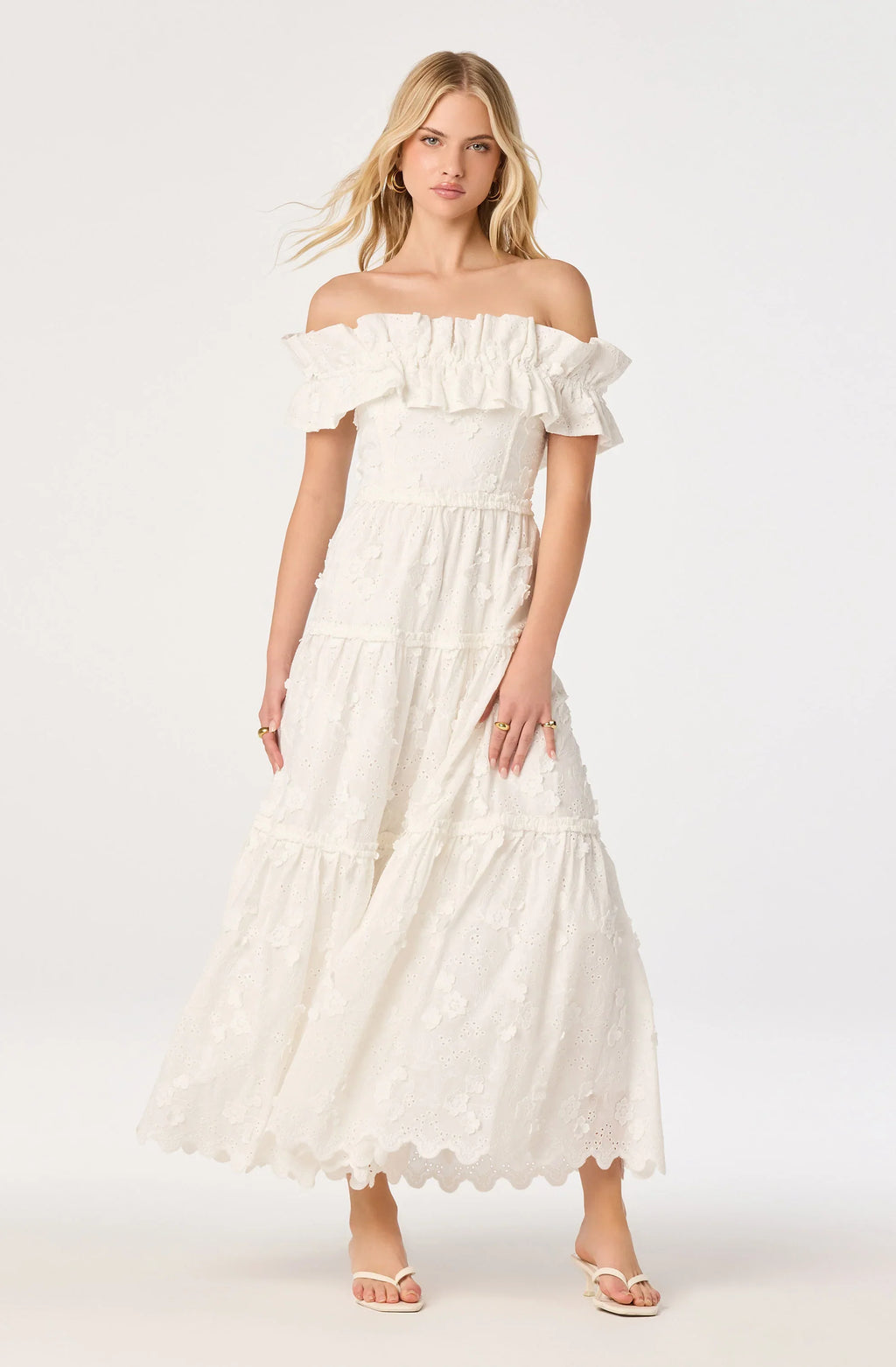 Piccola Off Shoulder Maxi Dress