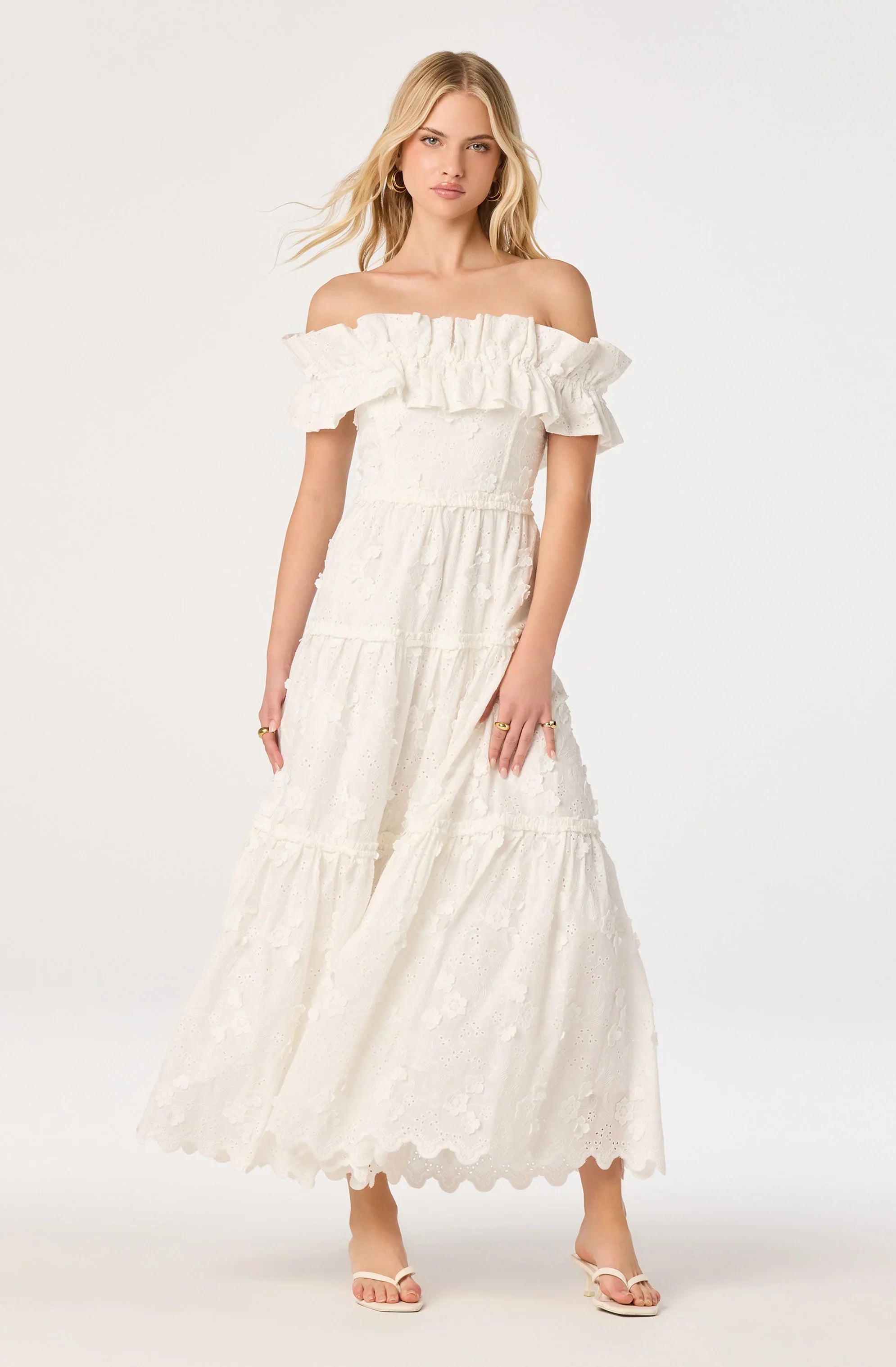 Piccola Off Shoulder Maxi Dress