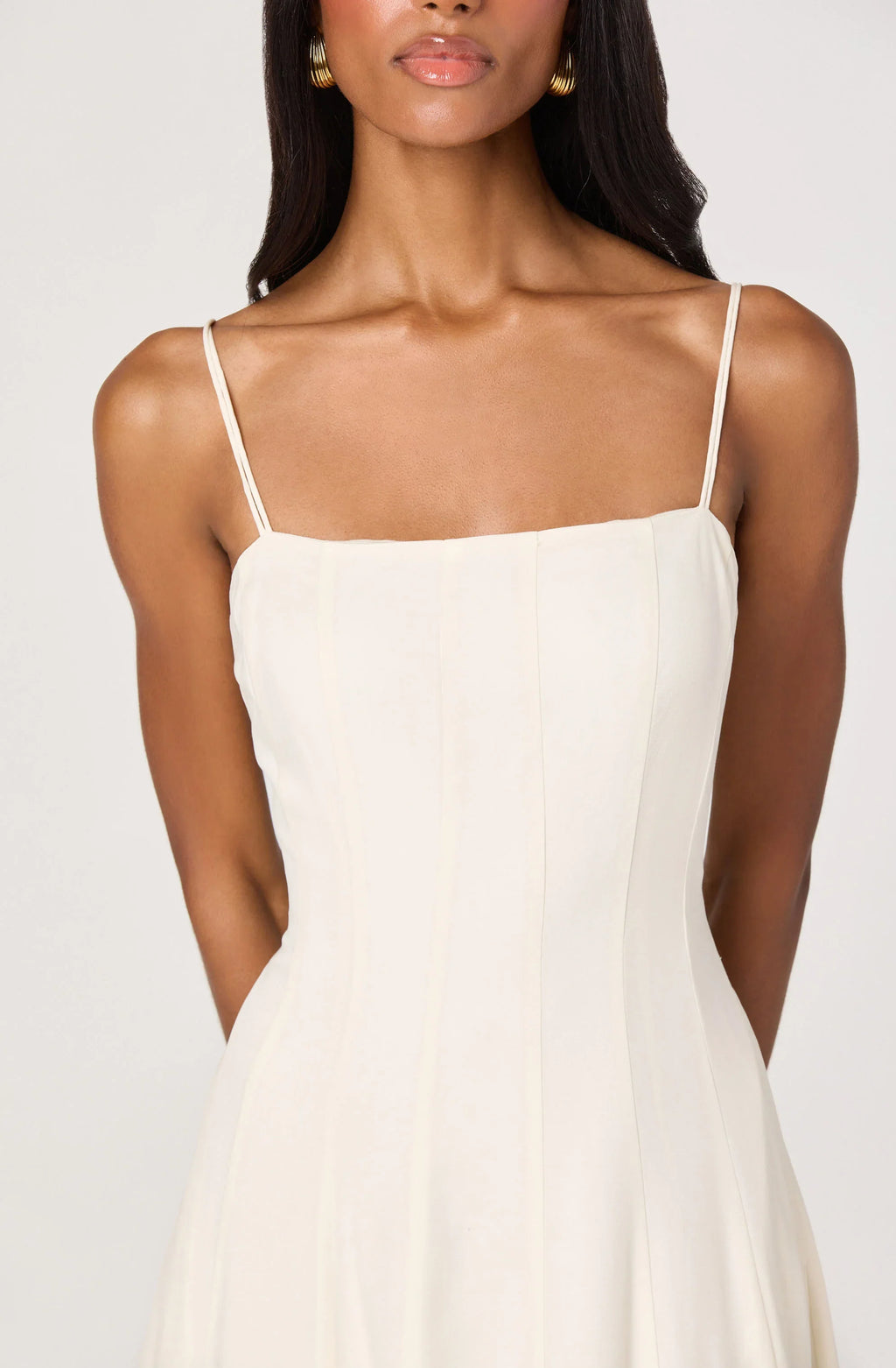 Trisha Square Neck Midi Dress