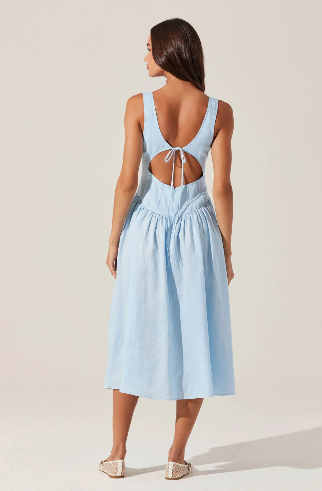Thierry Linen Midi Dress