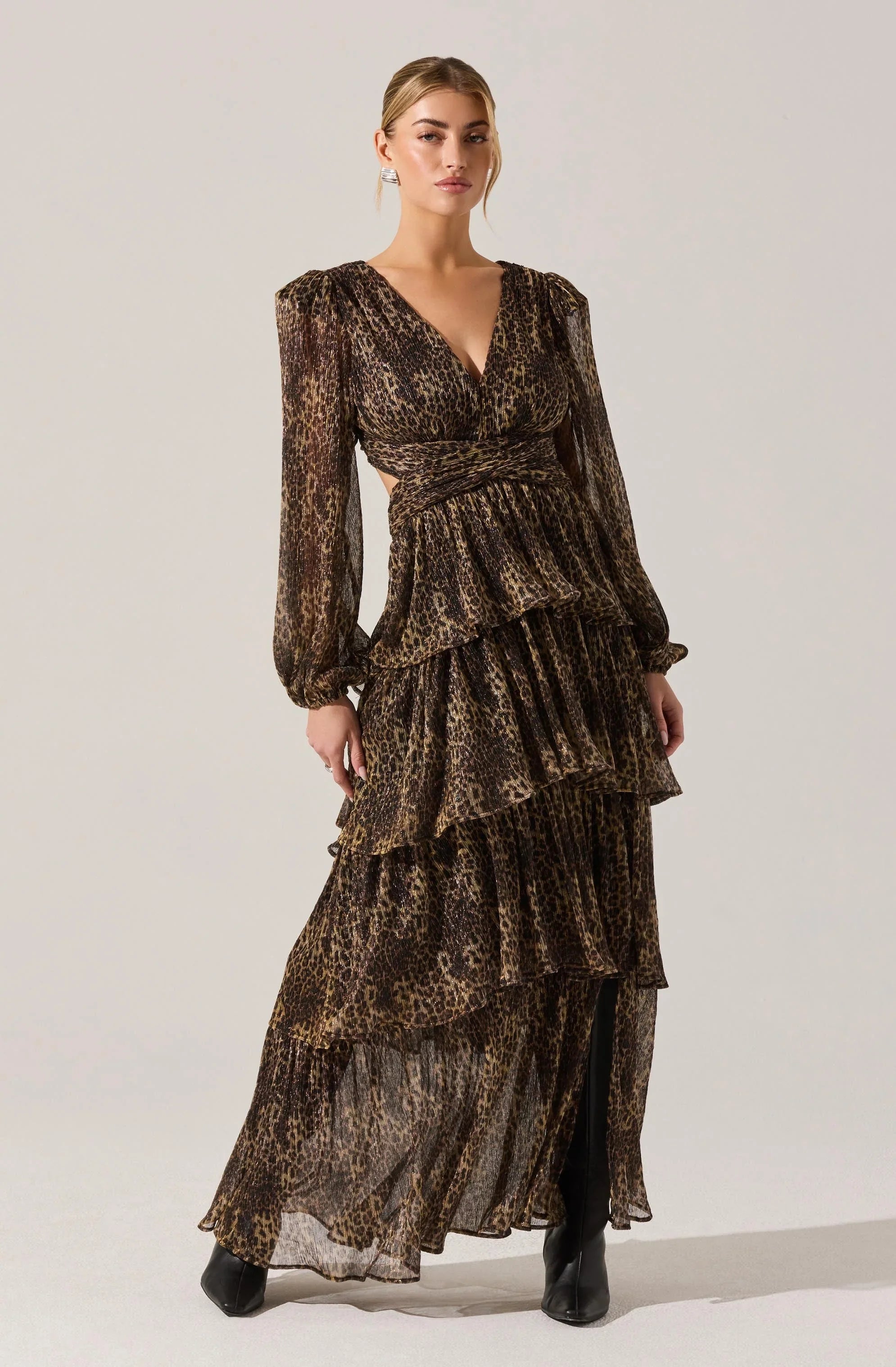 Anora Floral Tiered Maxi Dress