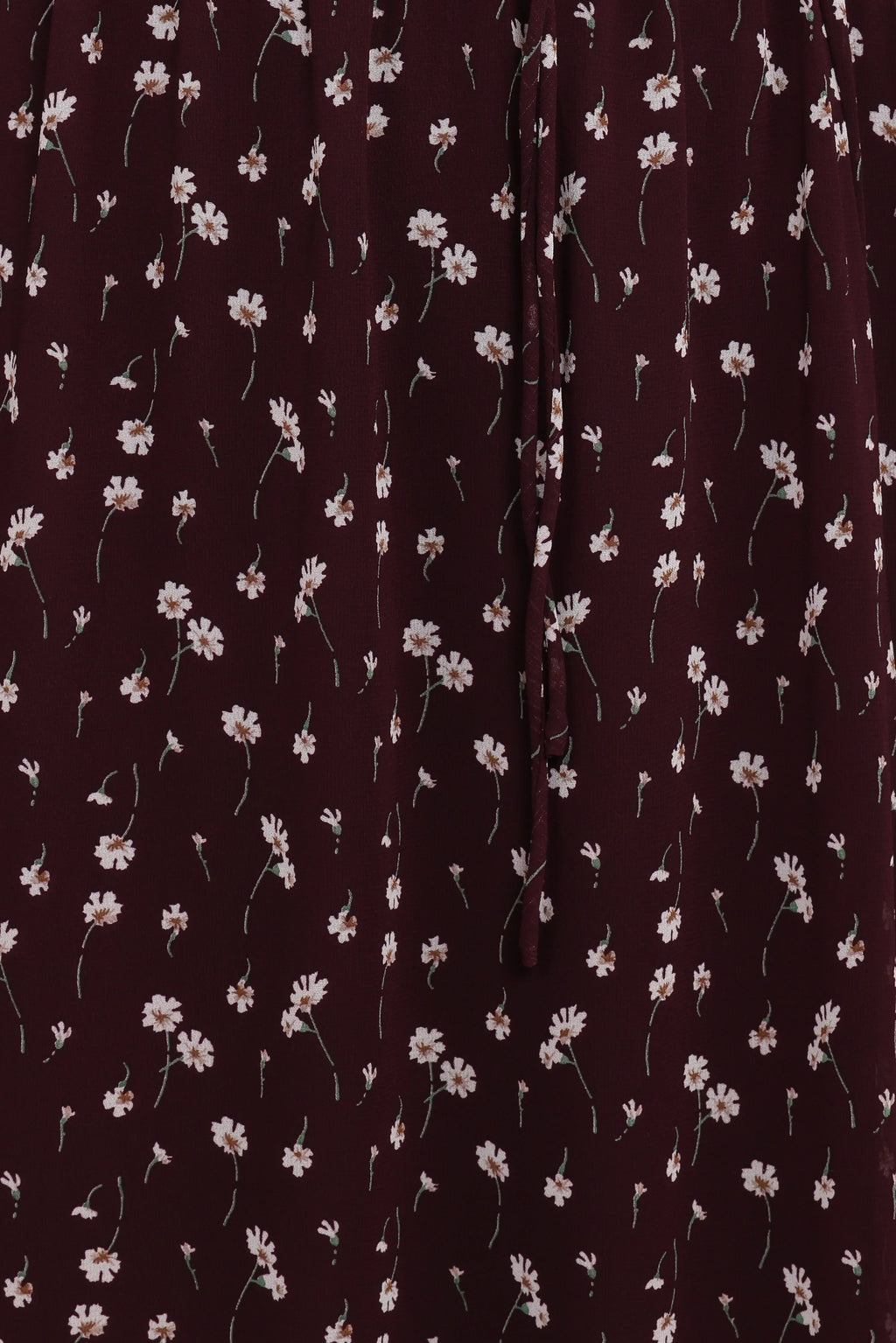 Keziah Long Sleeve Maxi Dress - Burgundy Floral