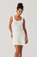 Shereena Pointelle Sweater Mini Dress