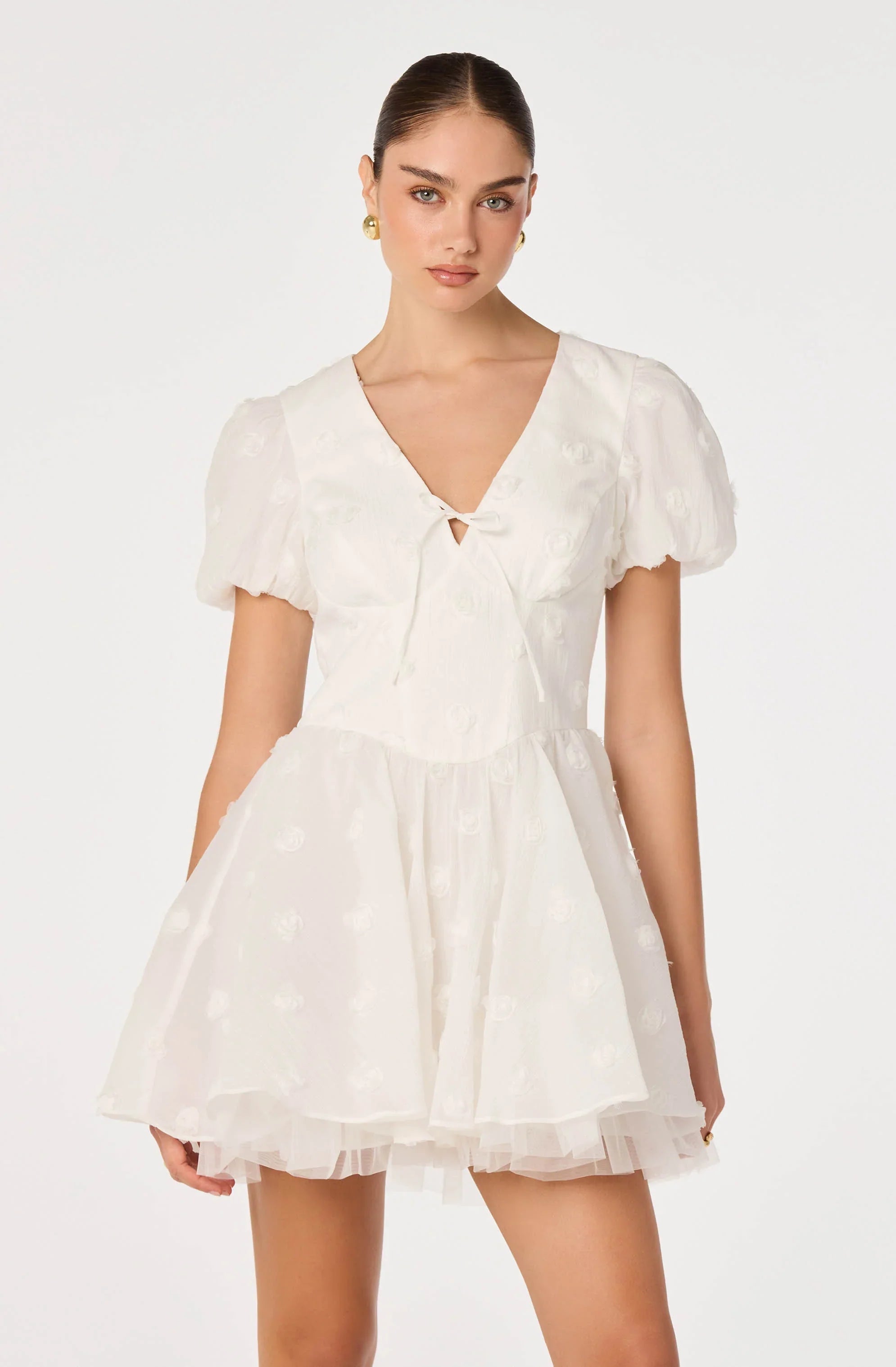 Sommer 3D Floral Mini Dress
