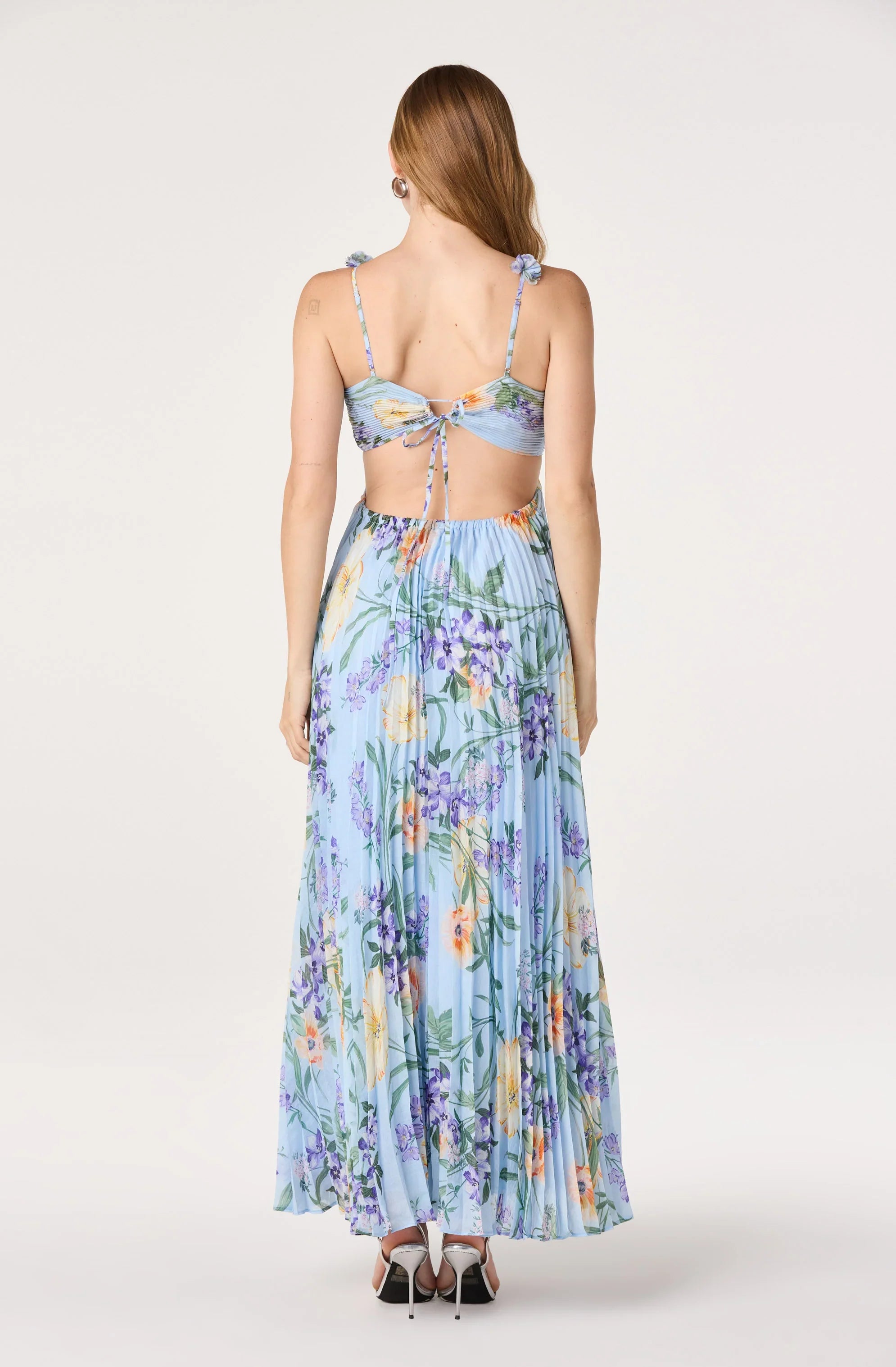 Emese Floral Cutout Maxi Dress