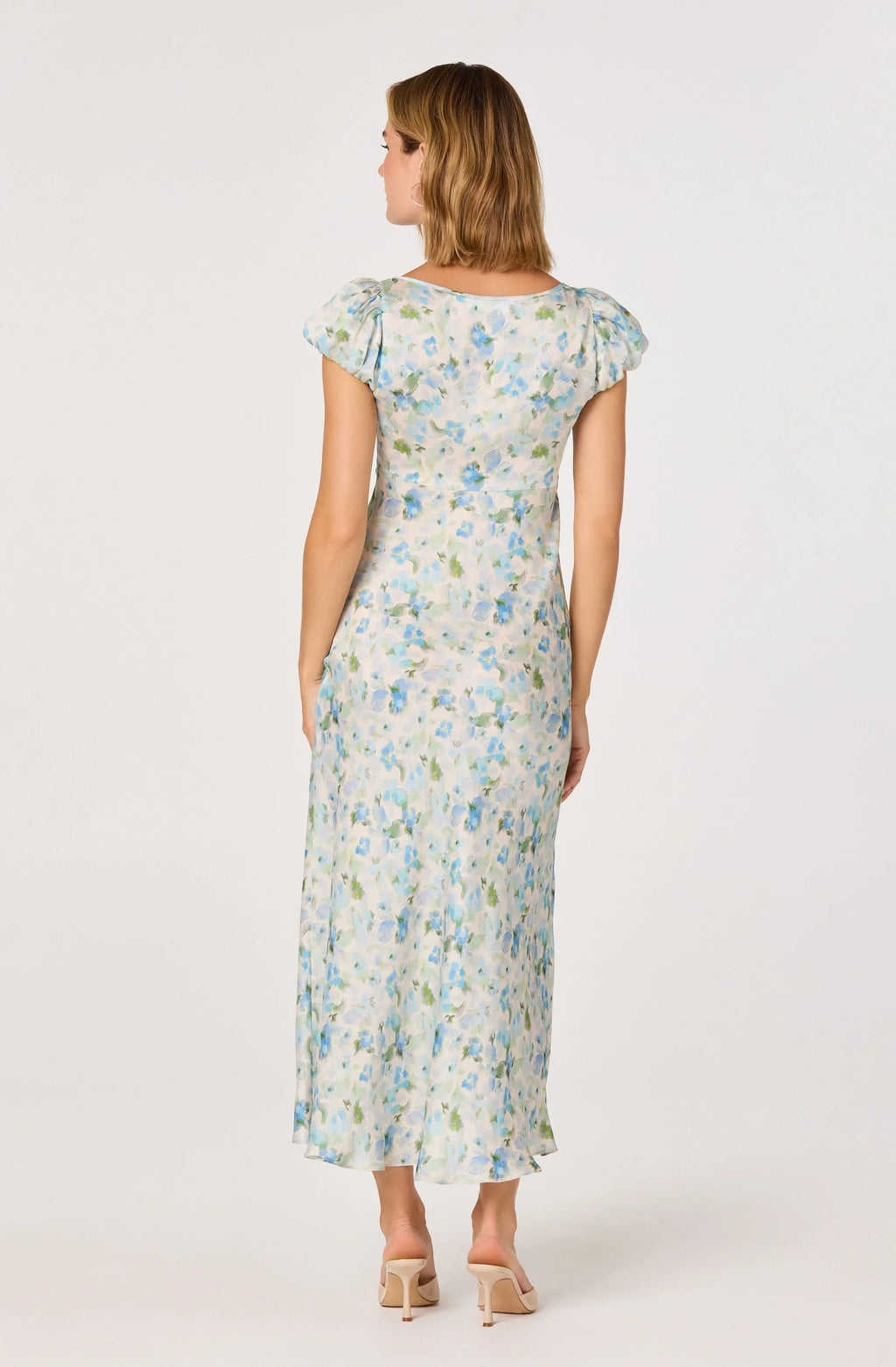 Erma Floral Empire Waist Midi Dress