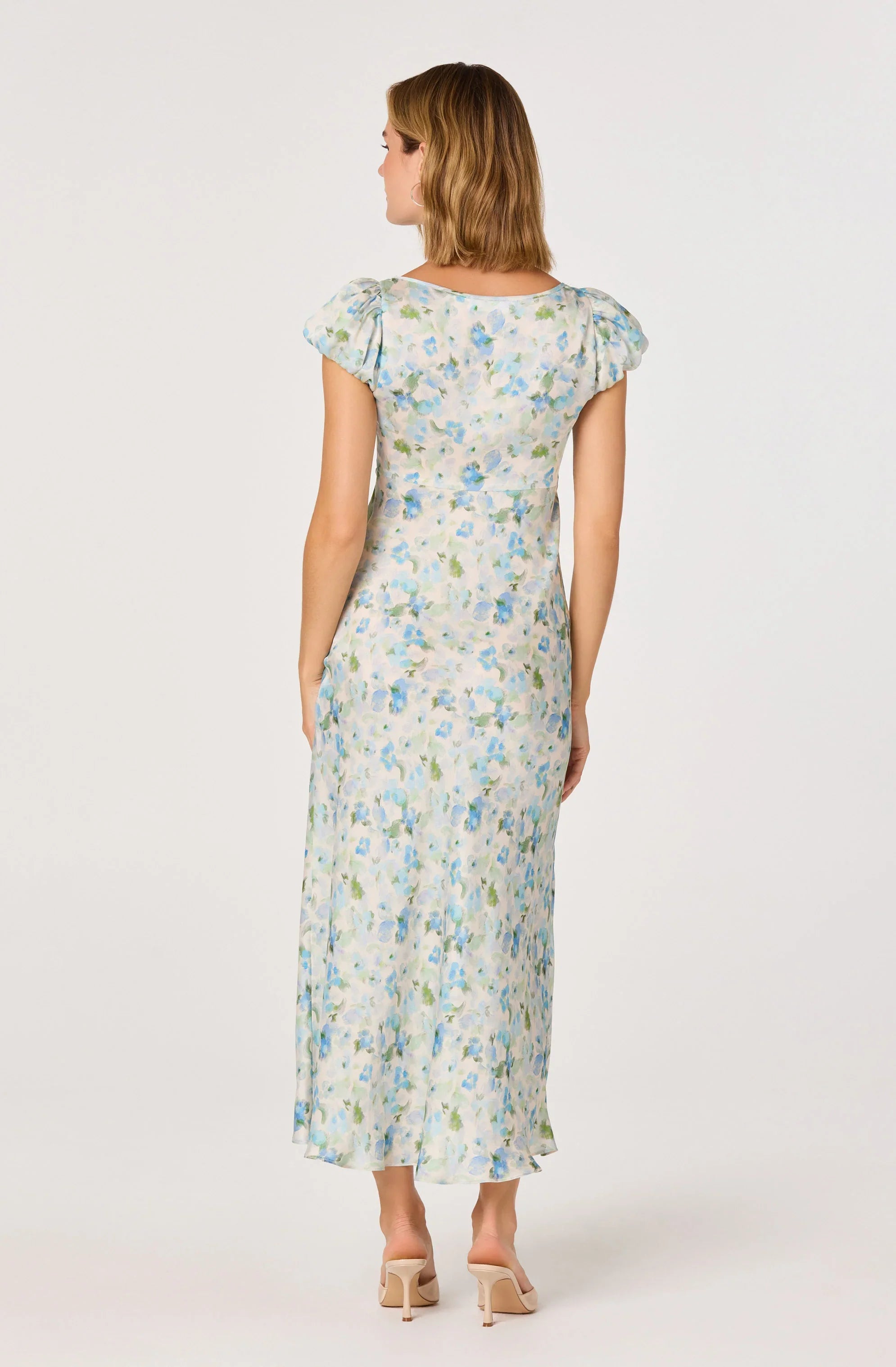 Erma Floral Empire Waist Midi Dress