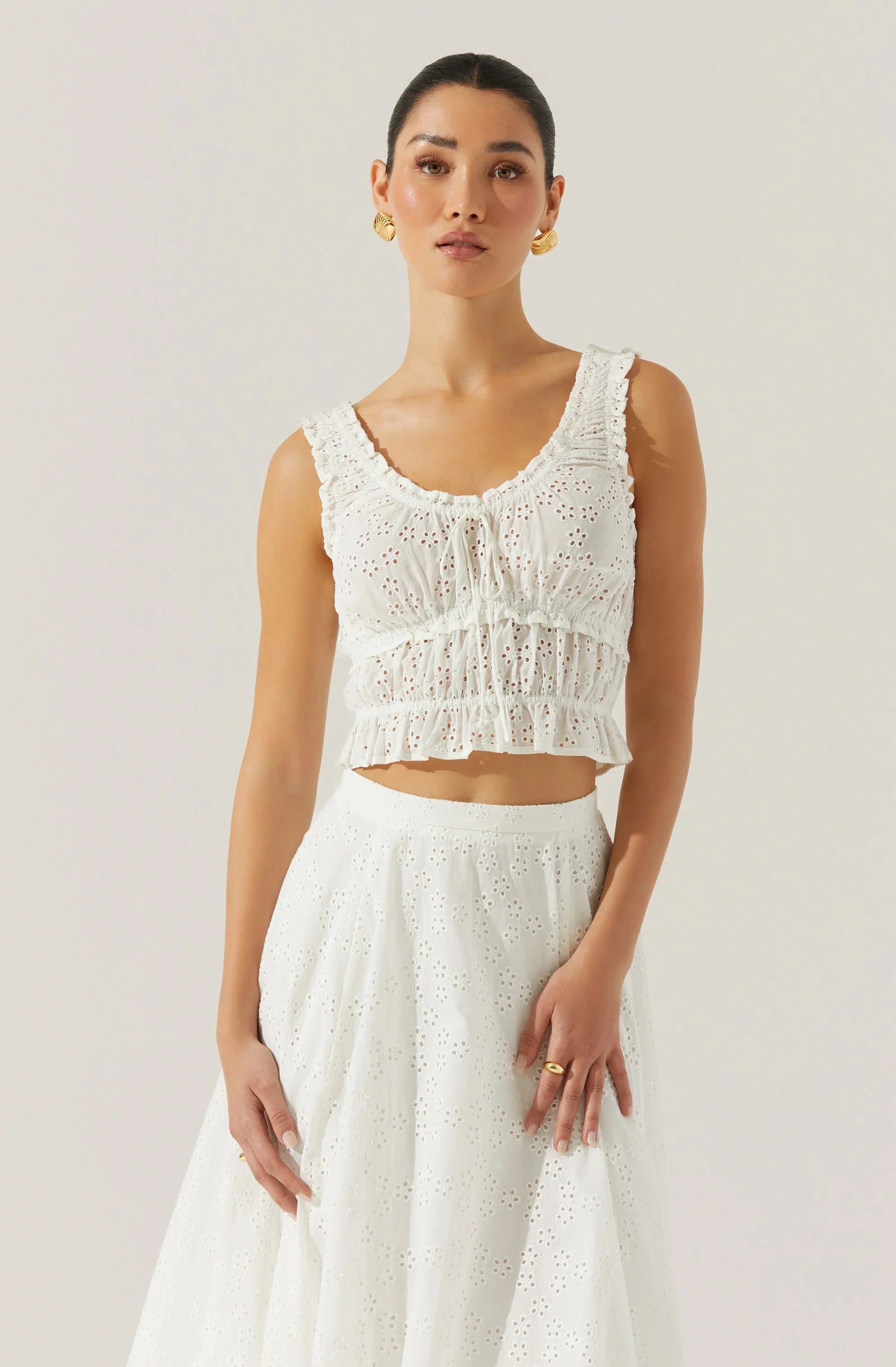 Kissel Tiered Eyelet Top