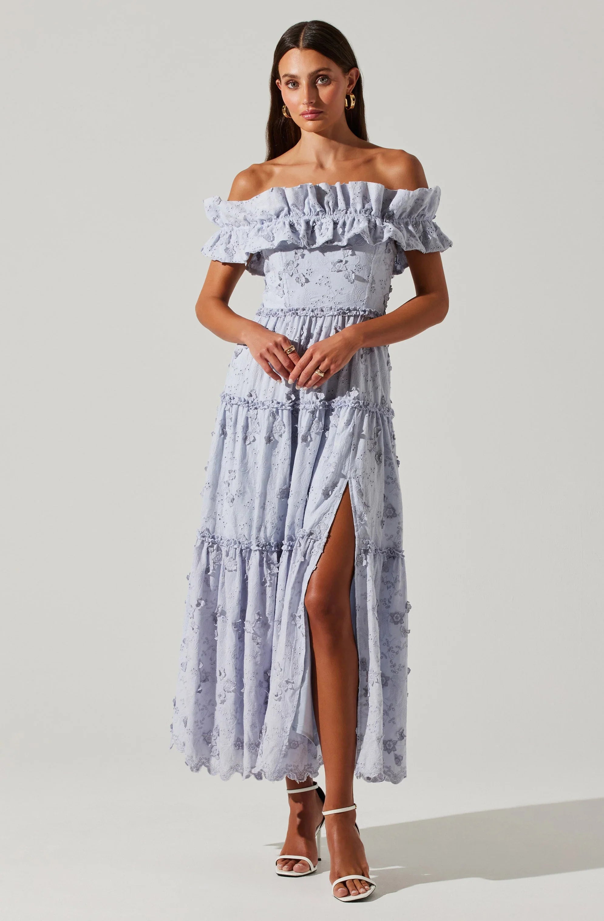 Piccola Off Shoulder Maxi Dress
