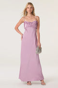 Jade Ruffle Trim Maxi Dress