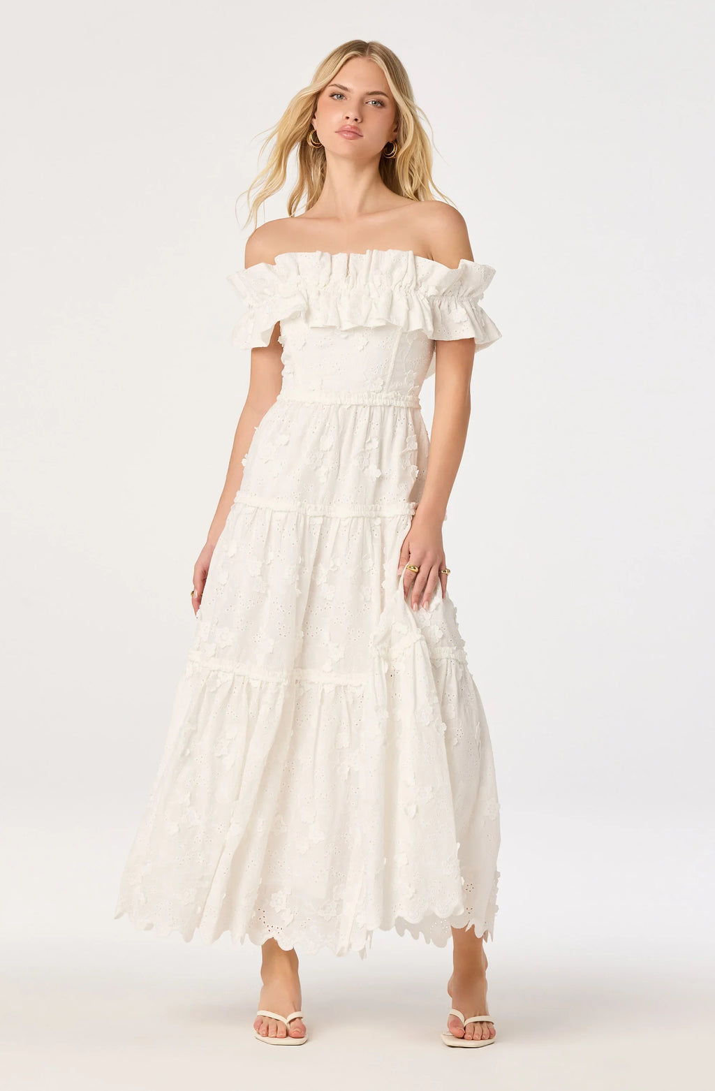 Piccola Off Shoulder Maxi Dress