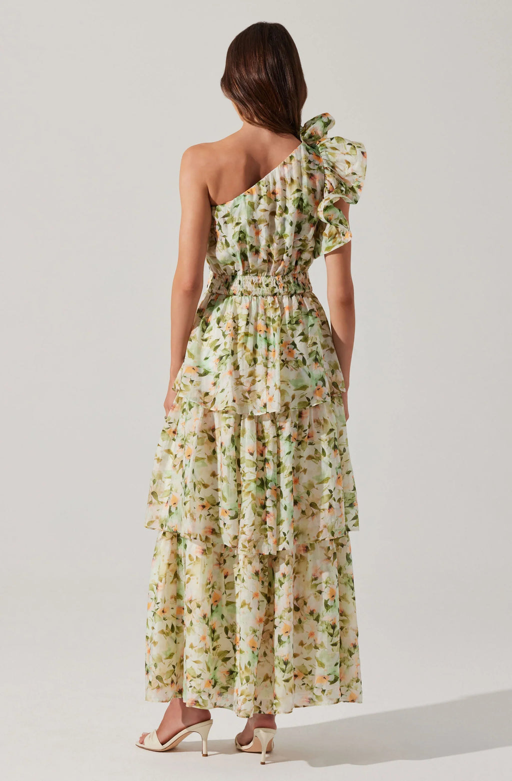 Imelda One Shoulder Floral Maxi Dress