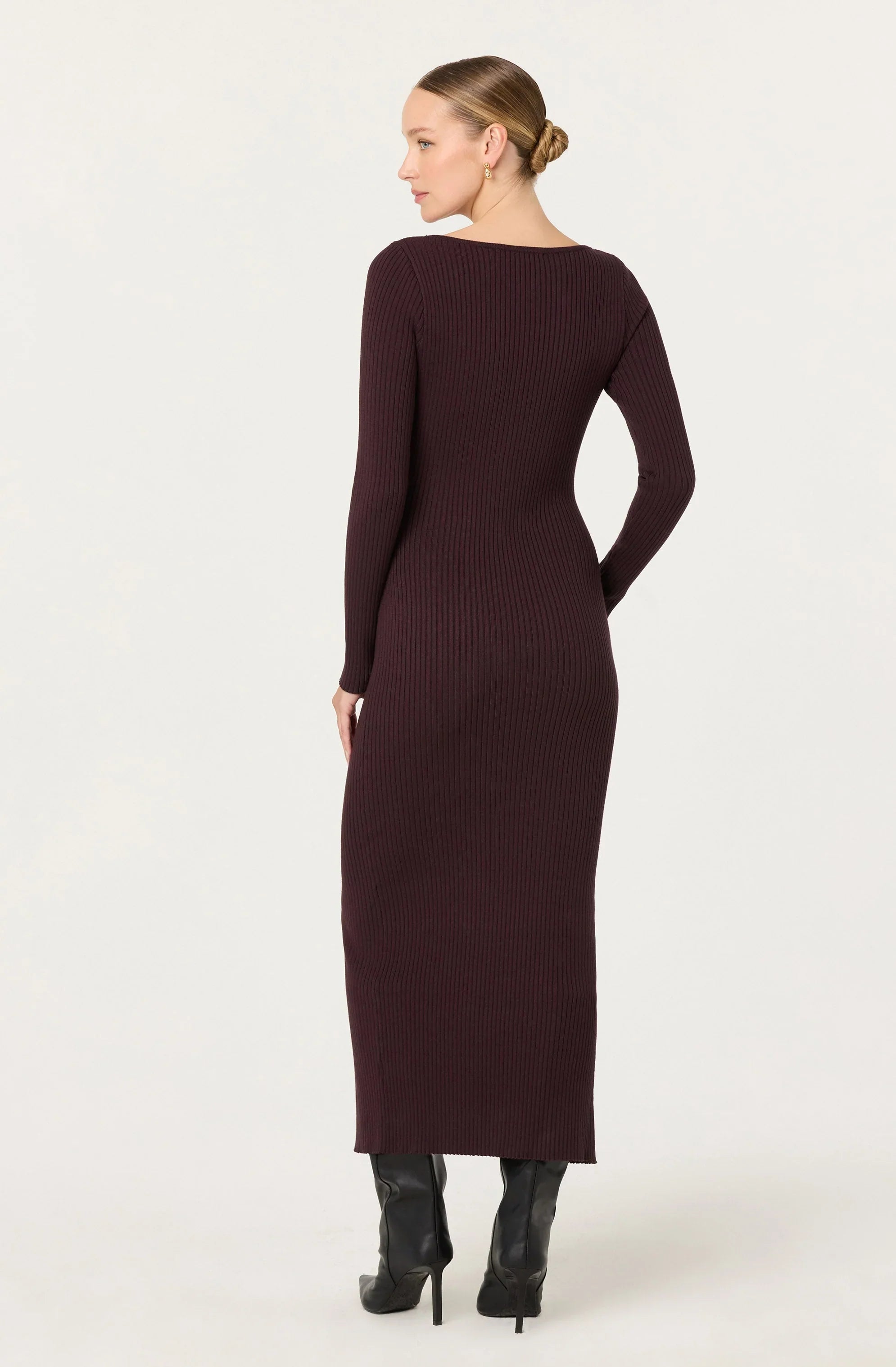 Glenda V-neck Maxi Sweater Dress