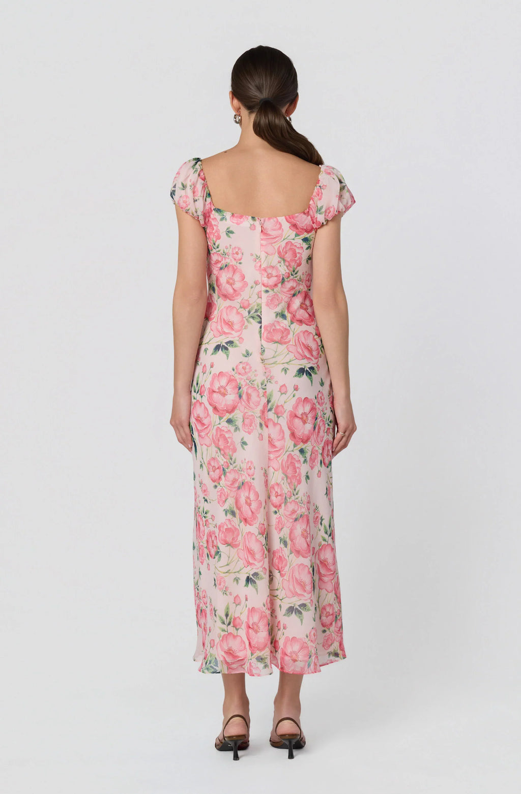 Florence Floral Puff Sleeve Maxi Dress