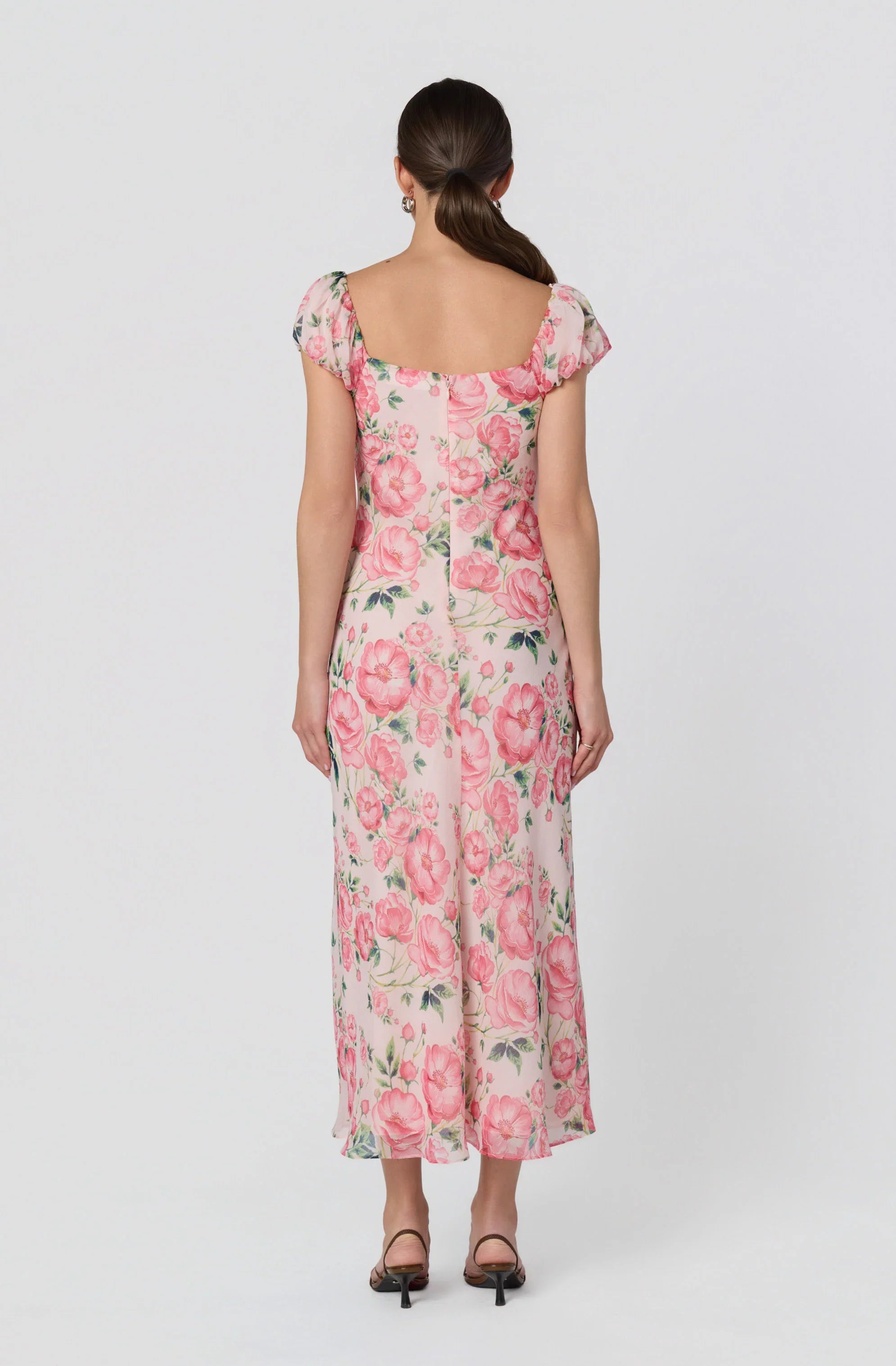 Florence Floral Puff Sleeve Maxi Dress