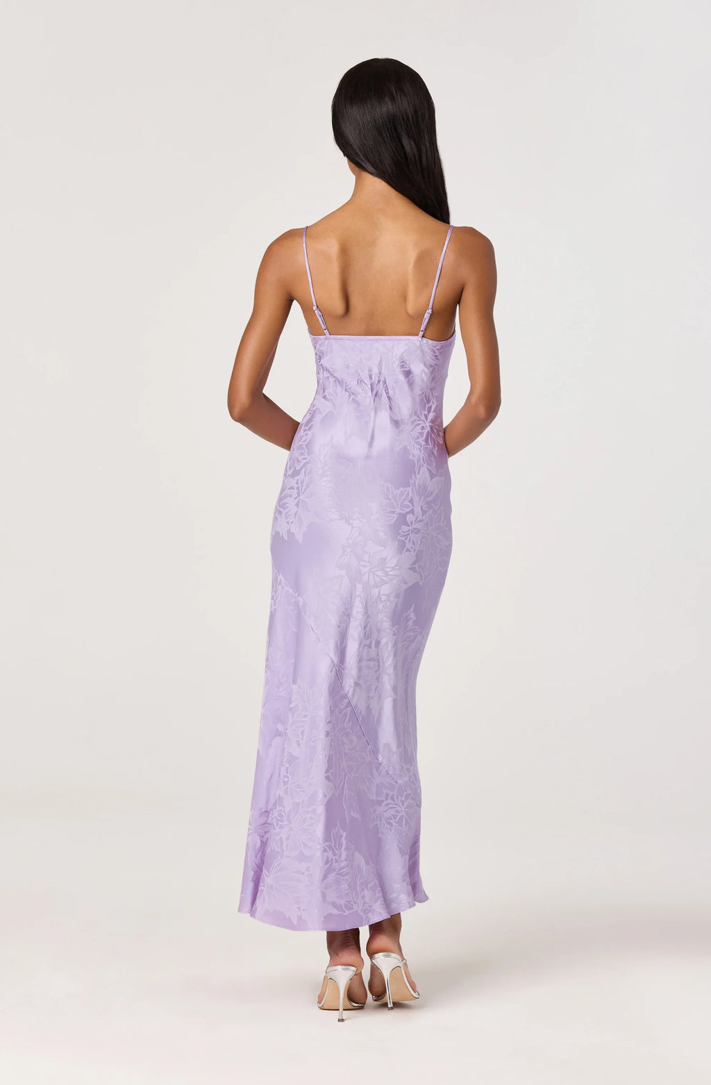 Tyla Satin Bias-Cut Maxi Dress