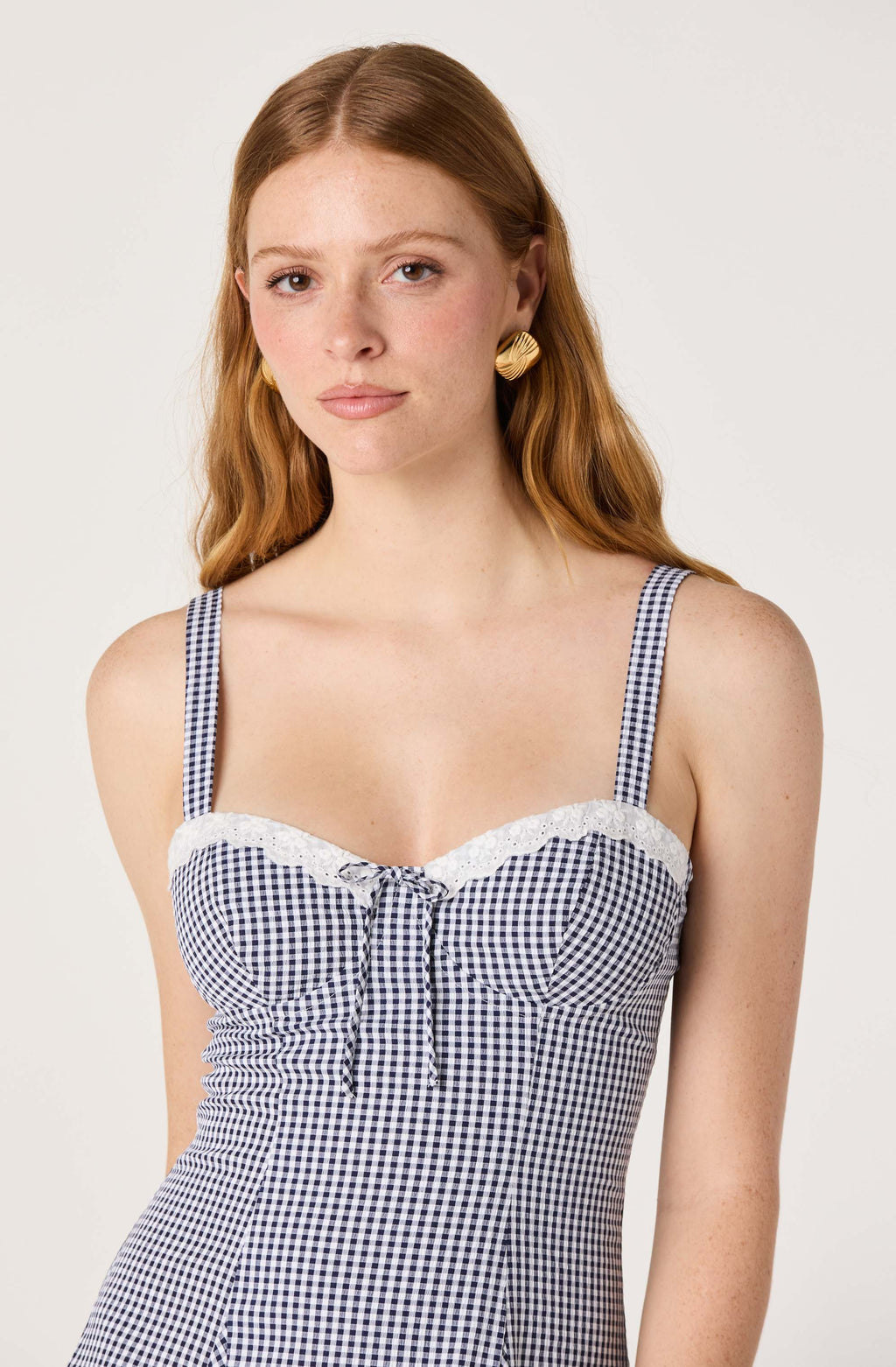 Nicolette Gingham Mini Dress