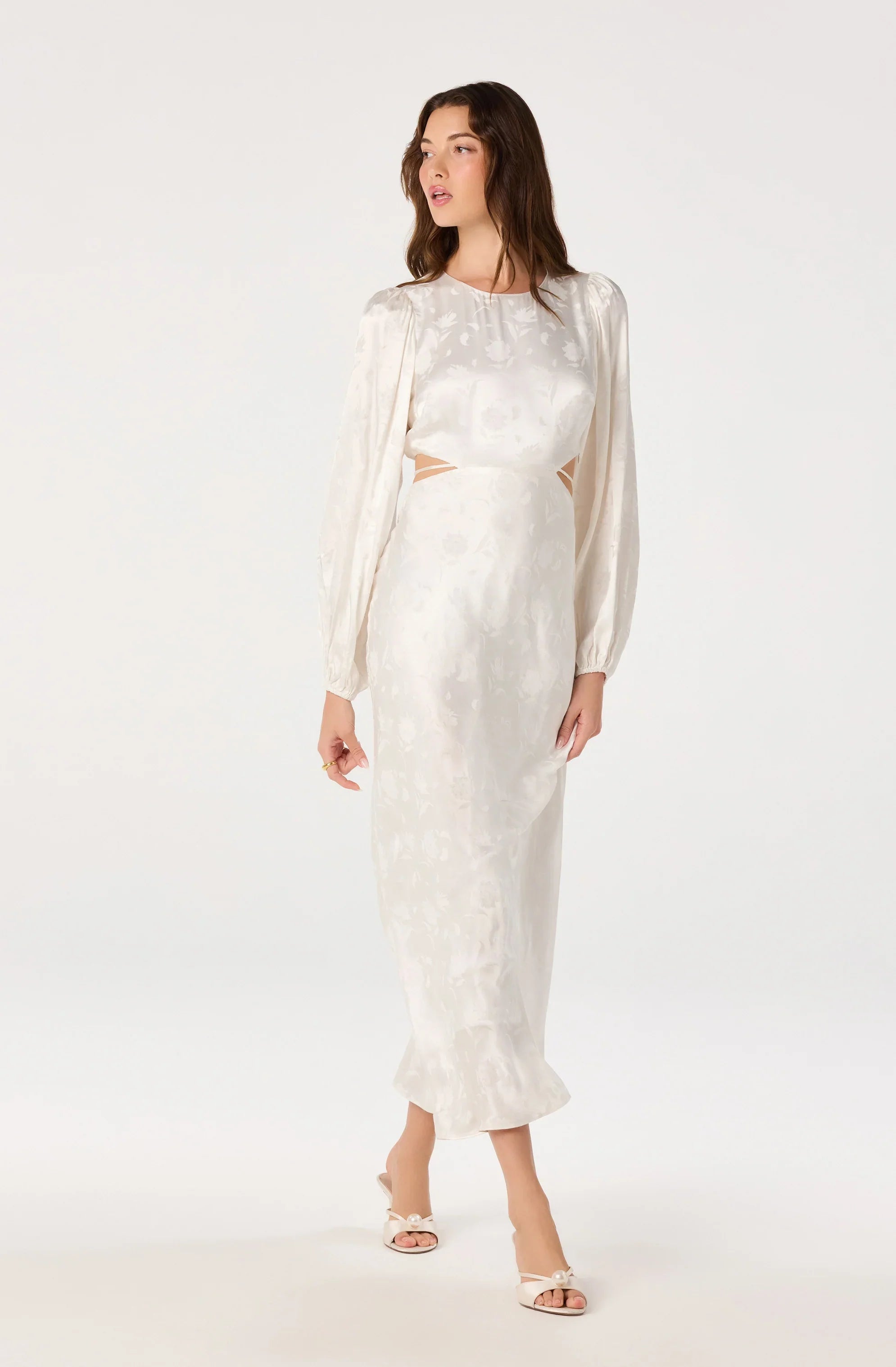 Quinn Floral Jacquard Maxi Dress