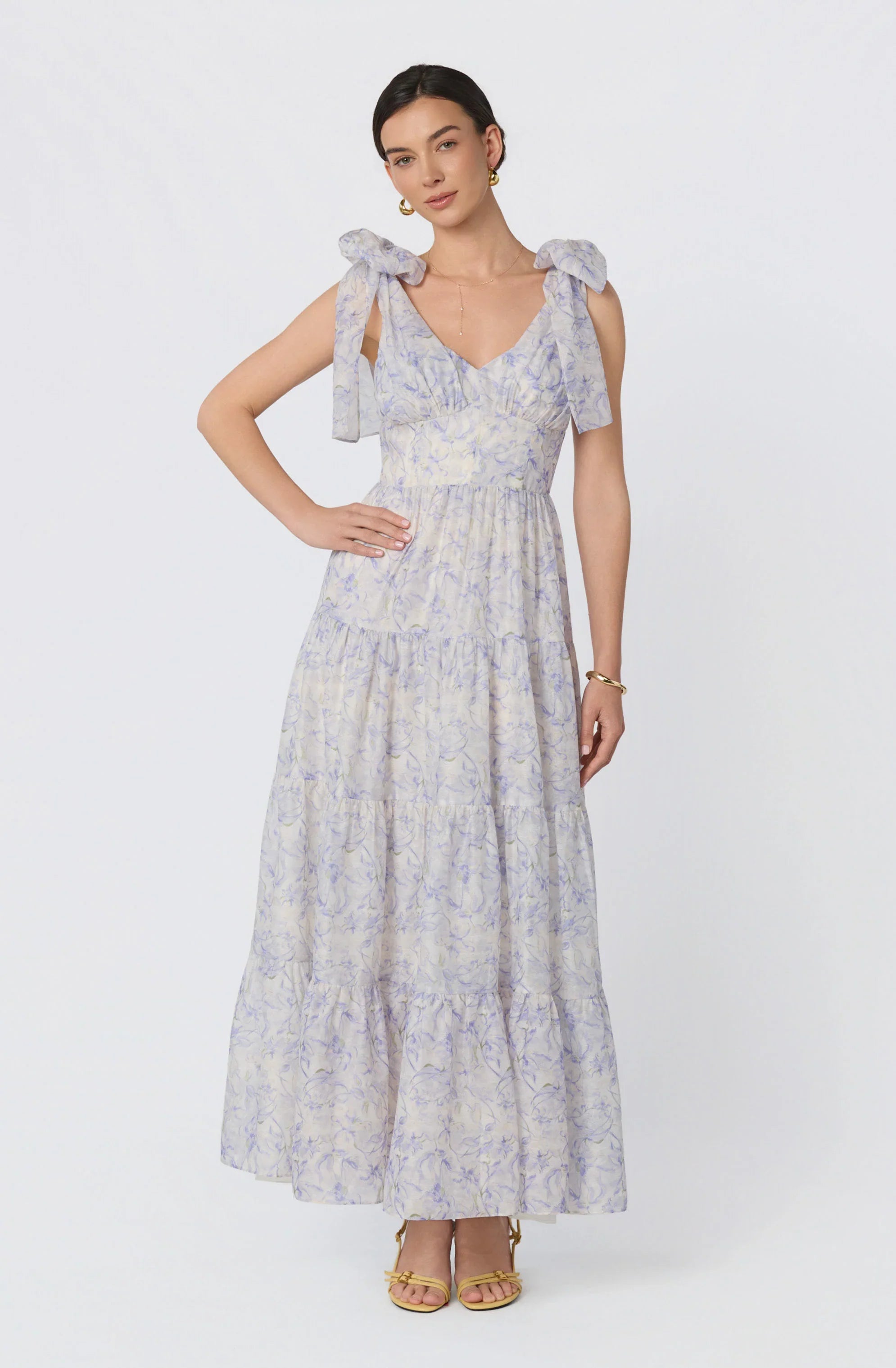 Lenora Floral Tiered Maxi Dress
