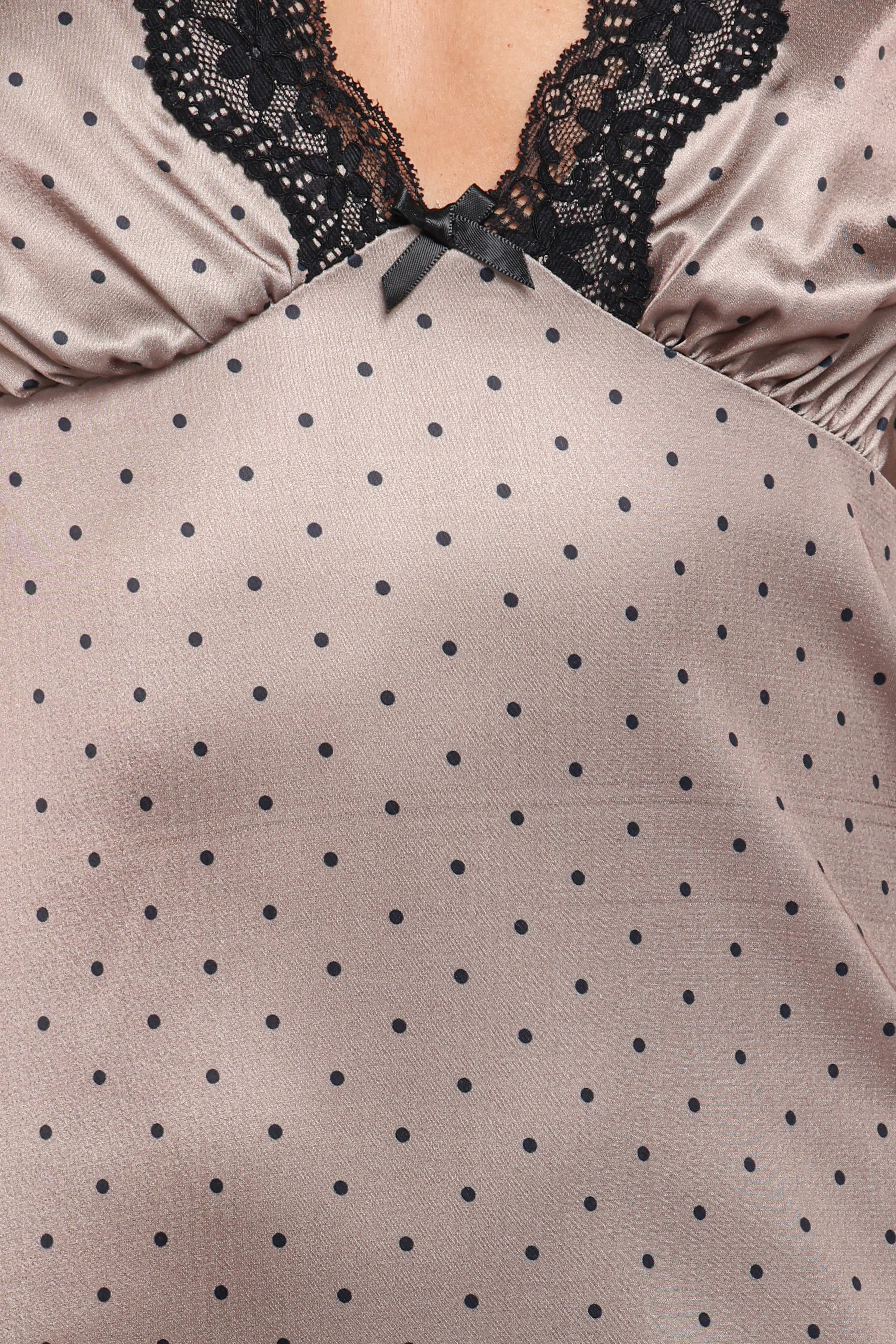 Joselyn Lace Maxi Dress - Polka Dot