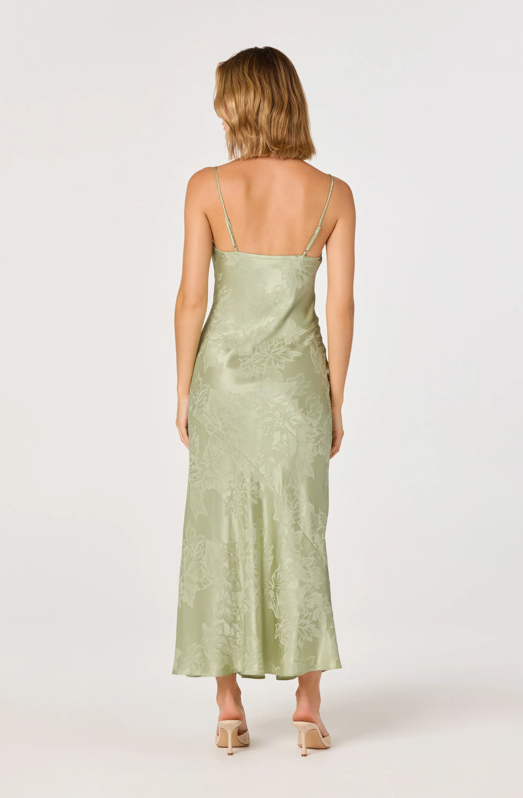 Tyla Satin Bias-Cut Maxi Dress