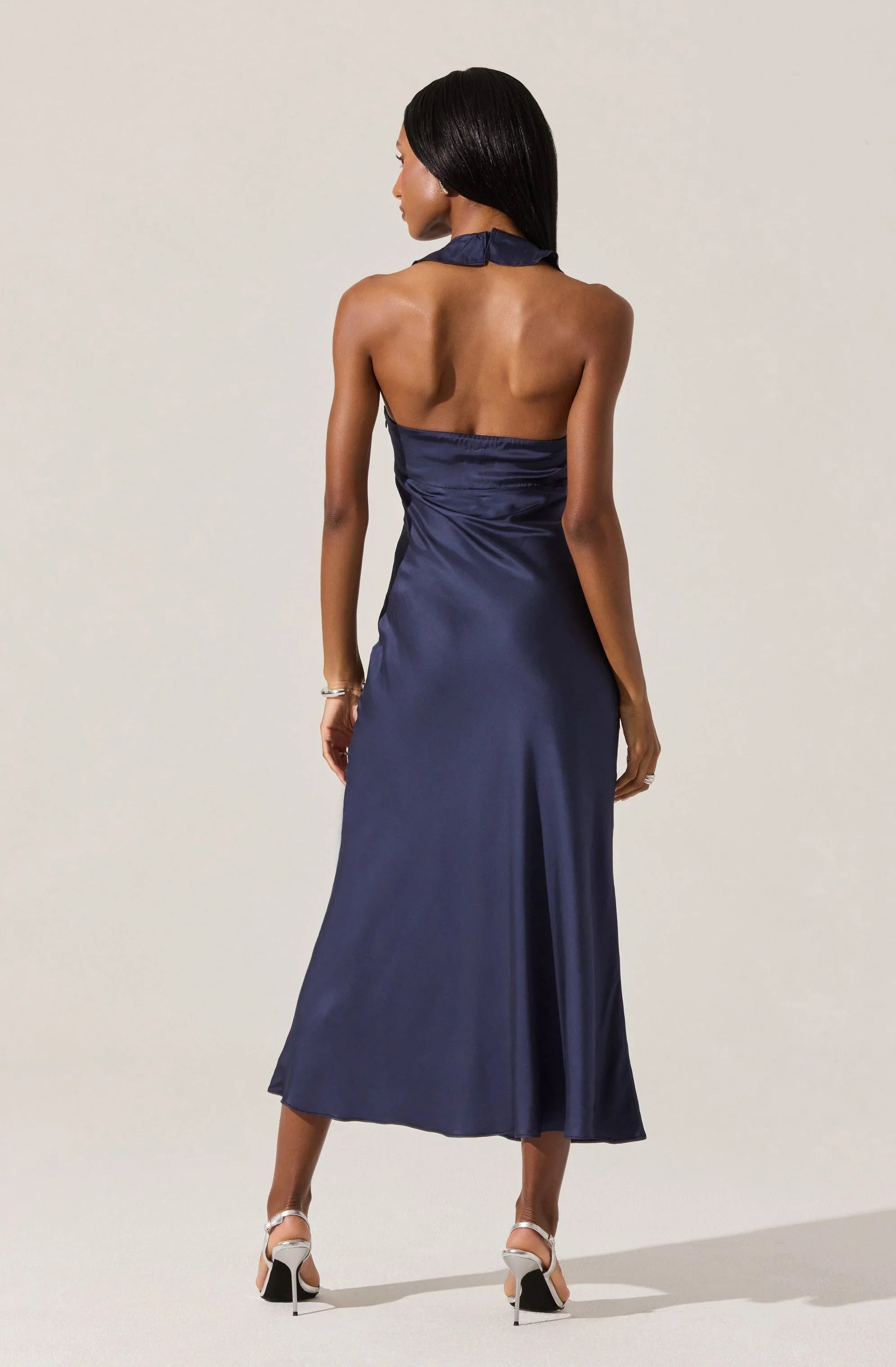 Morrigan Ruffle Trim Halter Dress