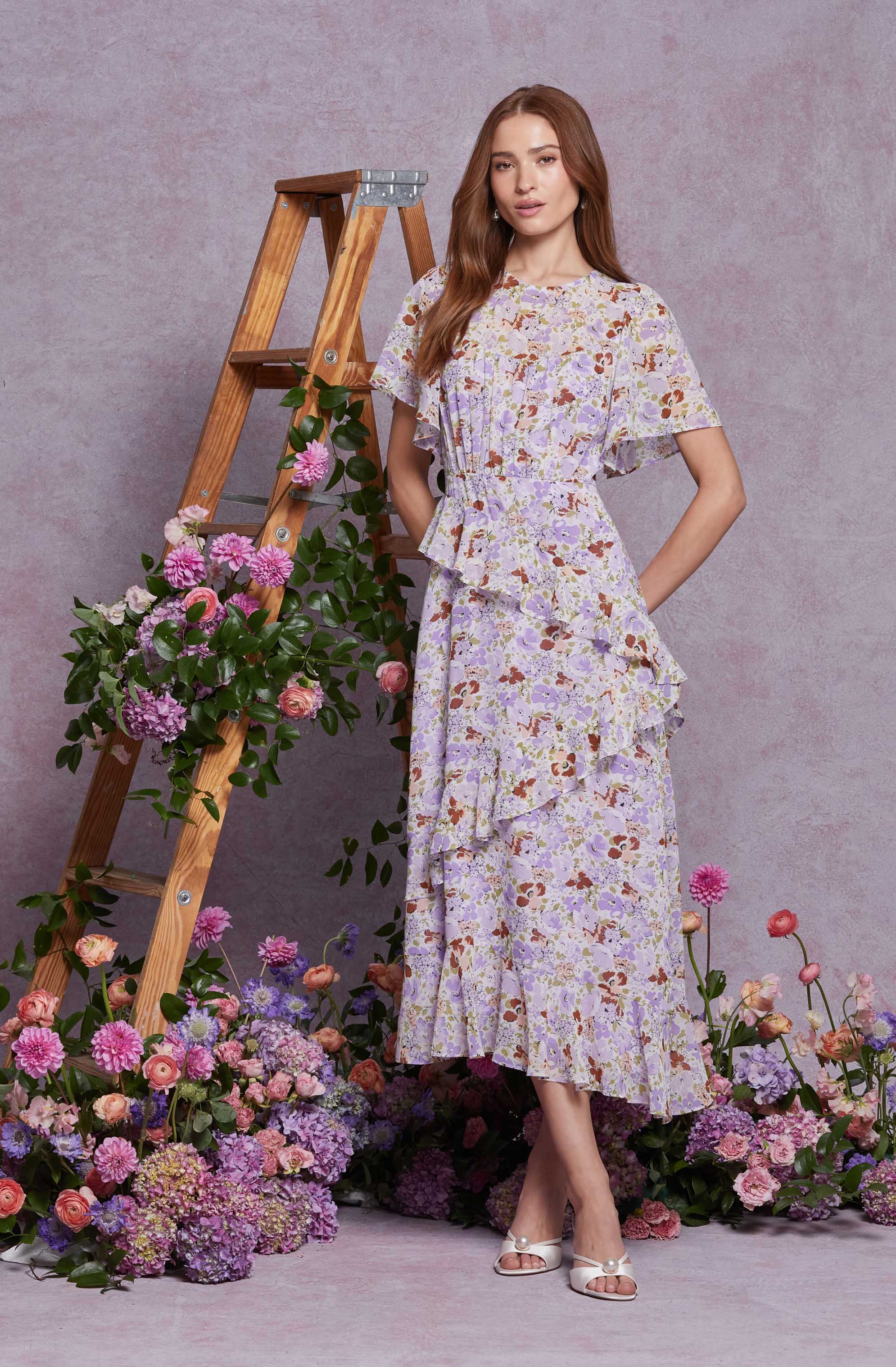 Floramae Floral Ruffle Dress