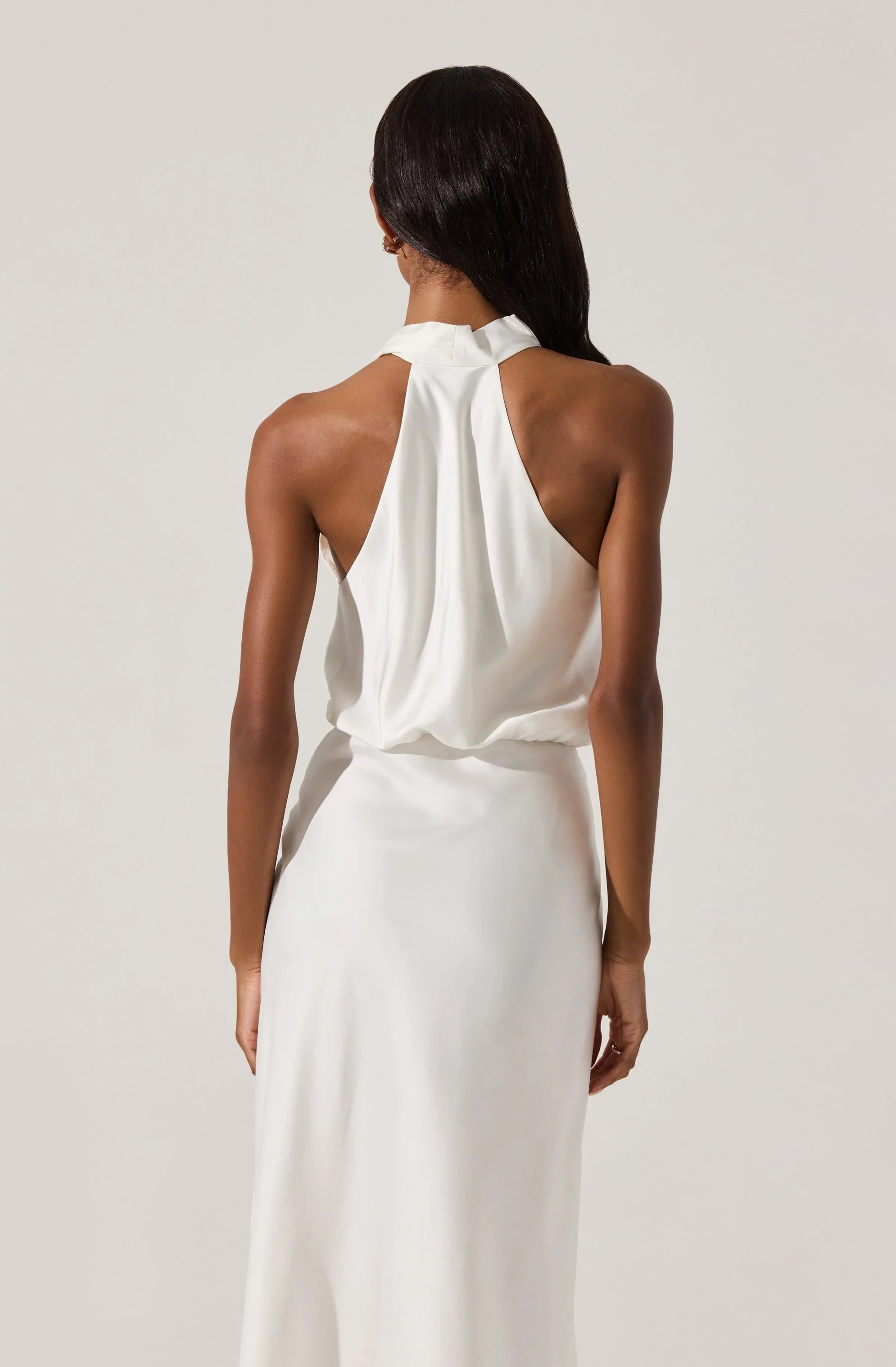 Jelyn Satin Midi Dress