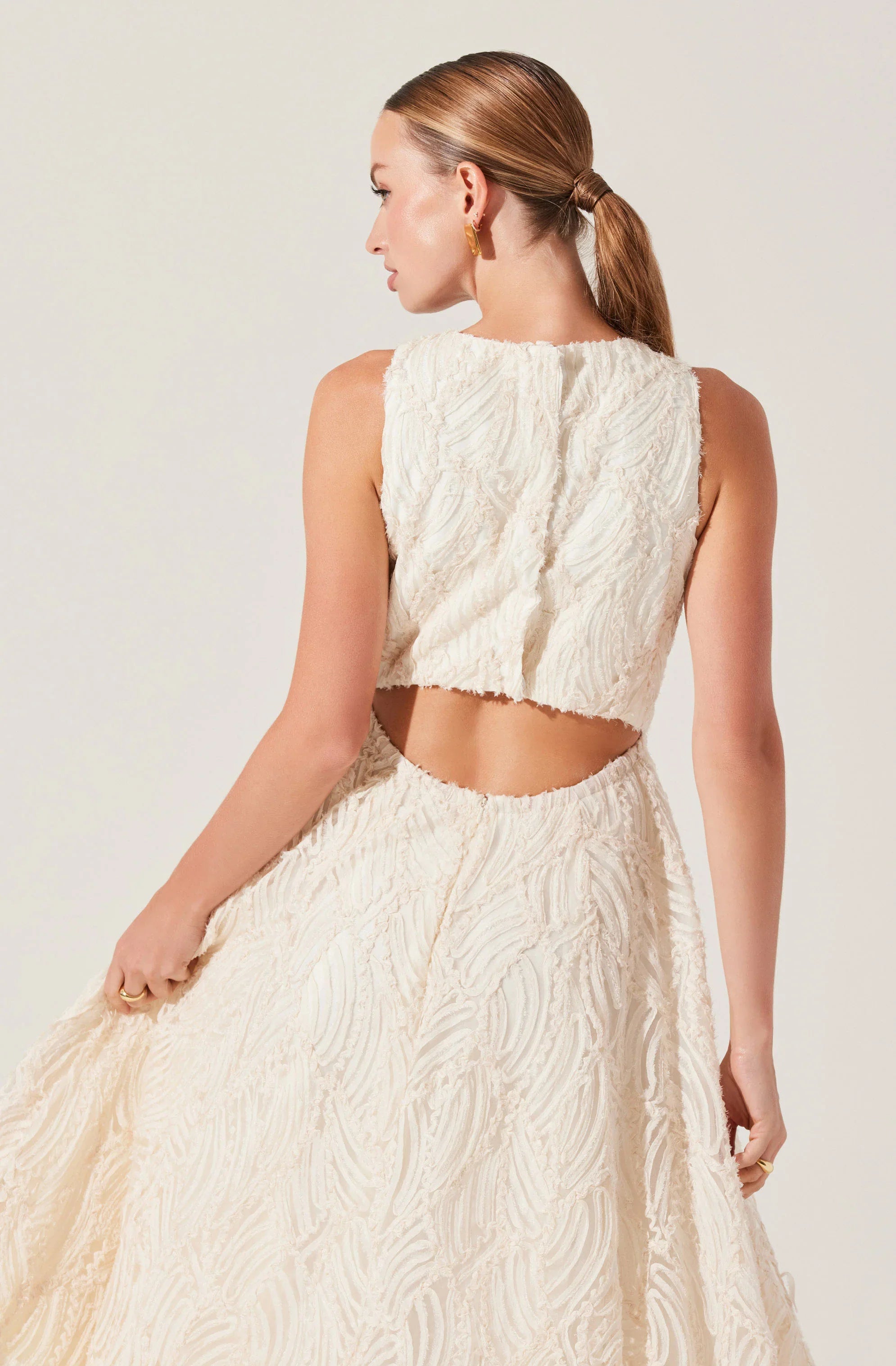 Lillemor 3D Textured Midi Dress