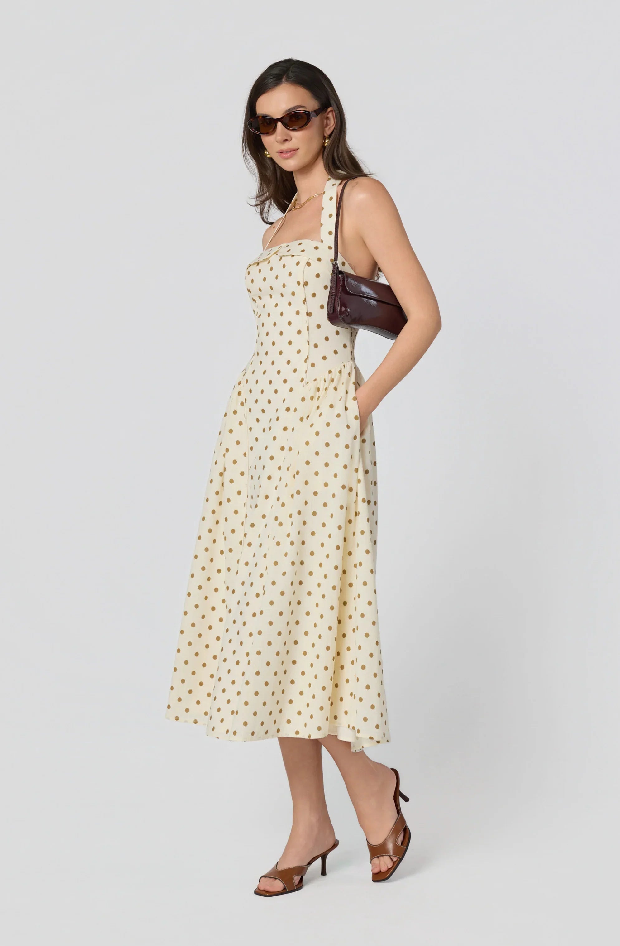 Marianna Halter Midi Dress