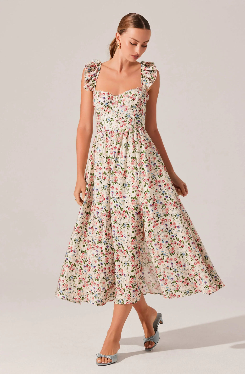 Wedelia Print Midi Dress