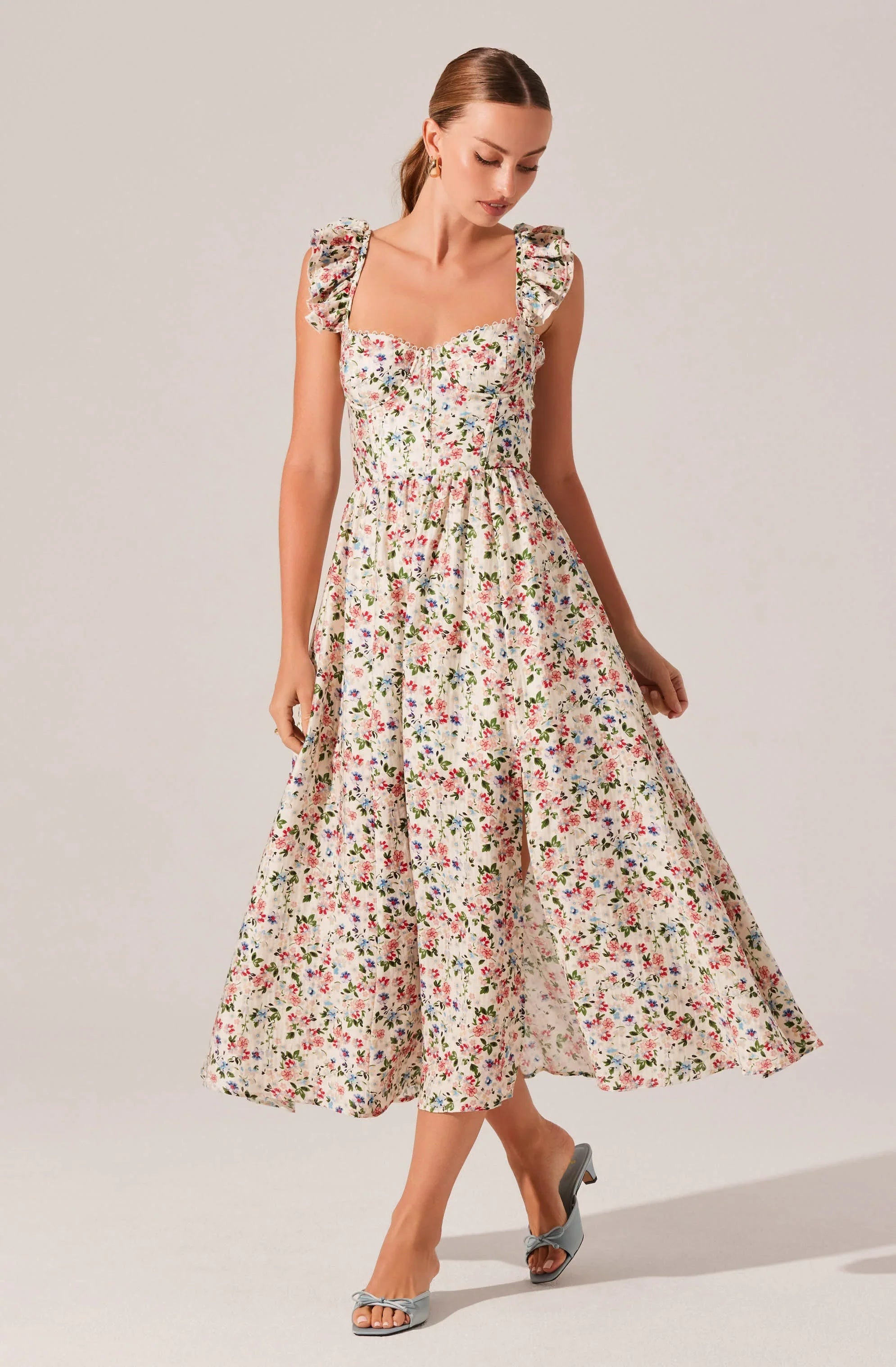 Wedelia Print Midi Dress