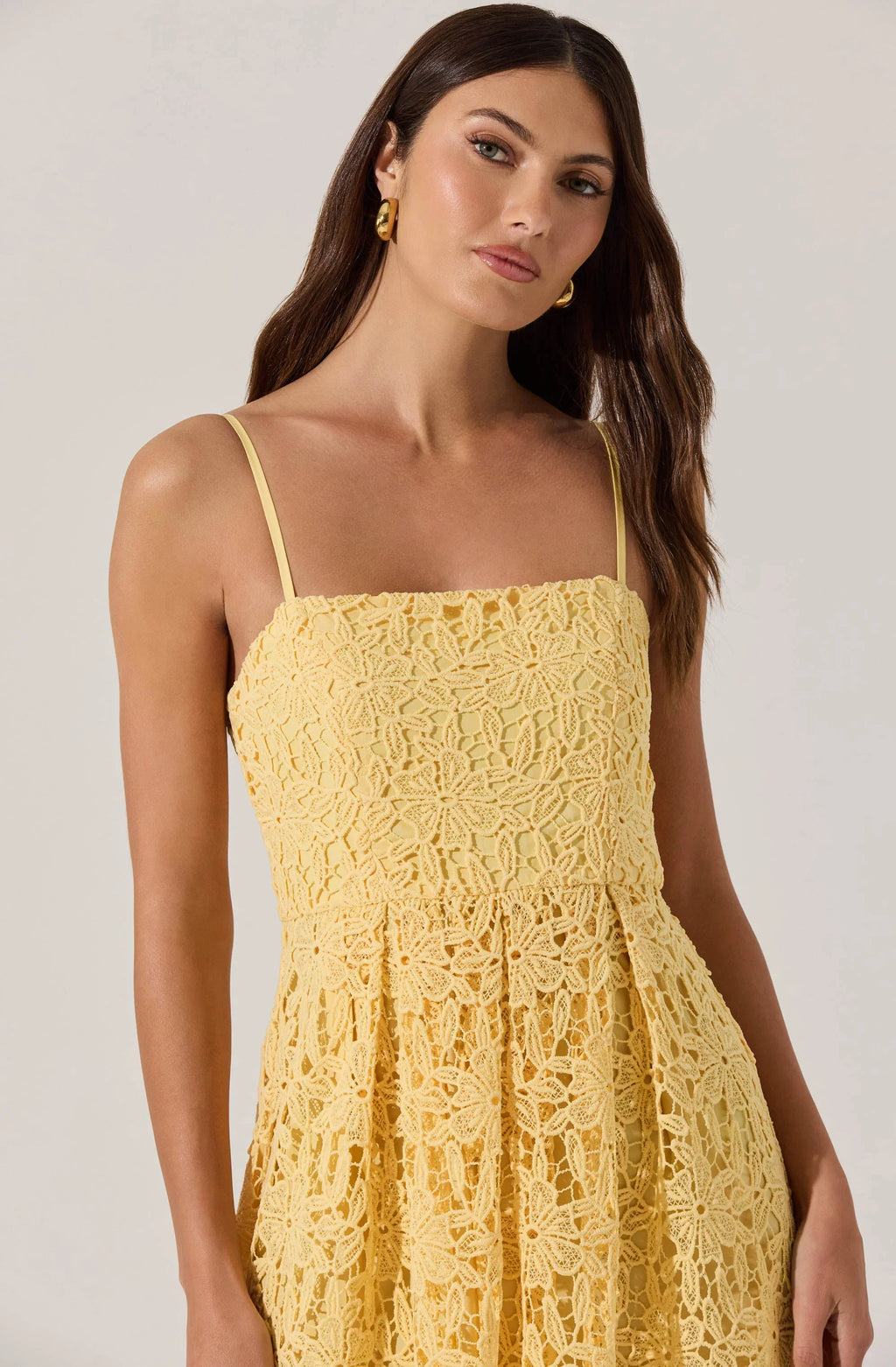 Floral Lace Midi Dress