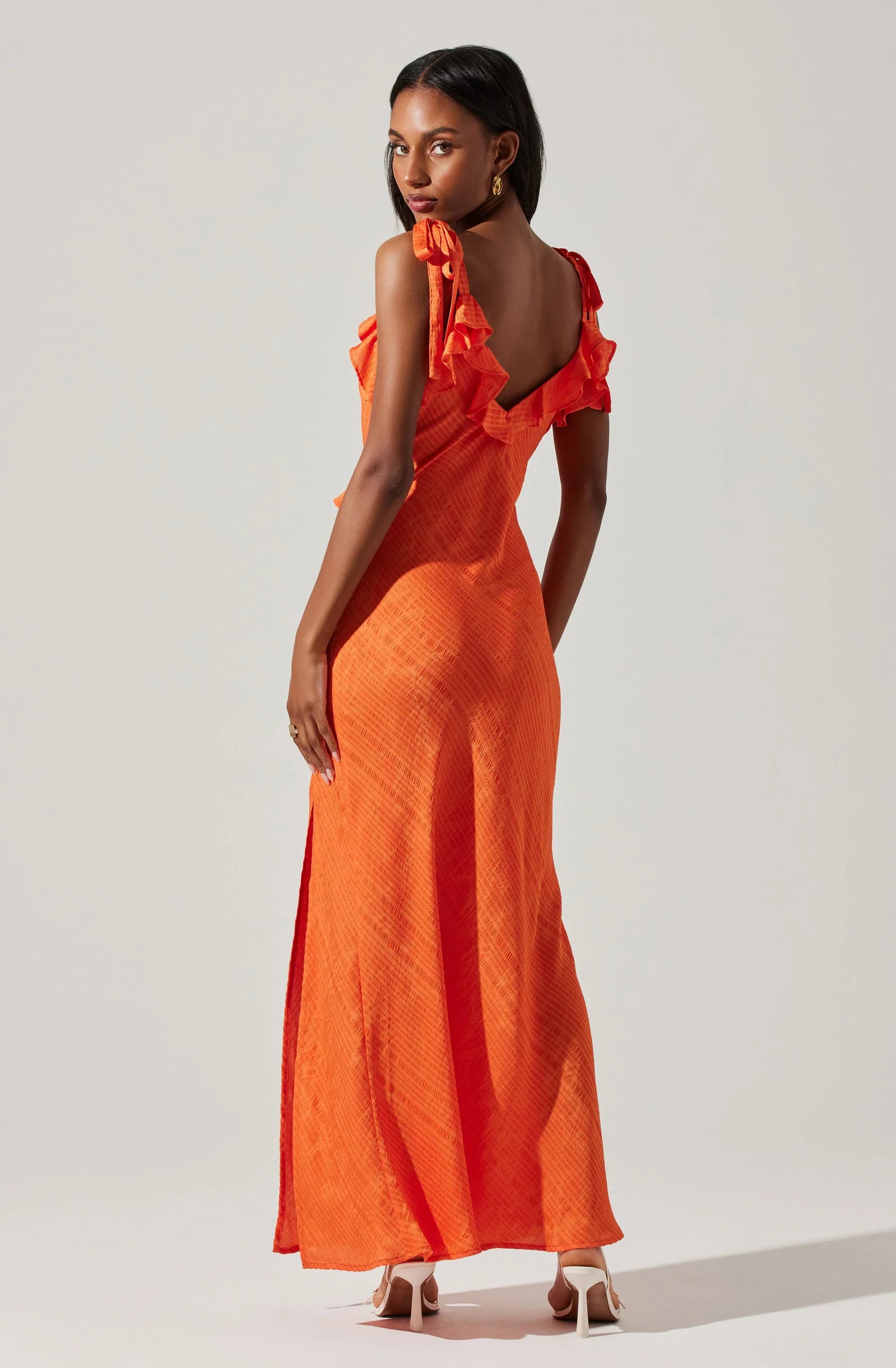Sorbae Ruffle Maxi Dress